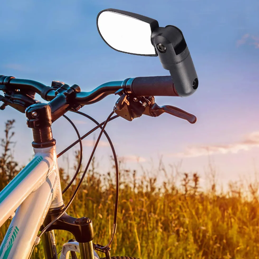 Lusterka do kierownicy rowerowej, lusterka wsteczne do roweru na kierownicy z szerokim kątem bezpiecznego widoku z tyłu do jazdy na rowerze