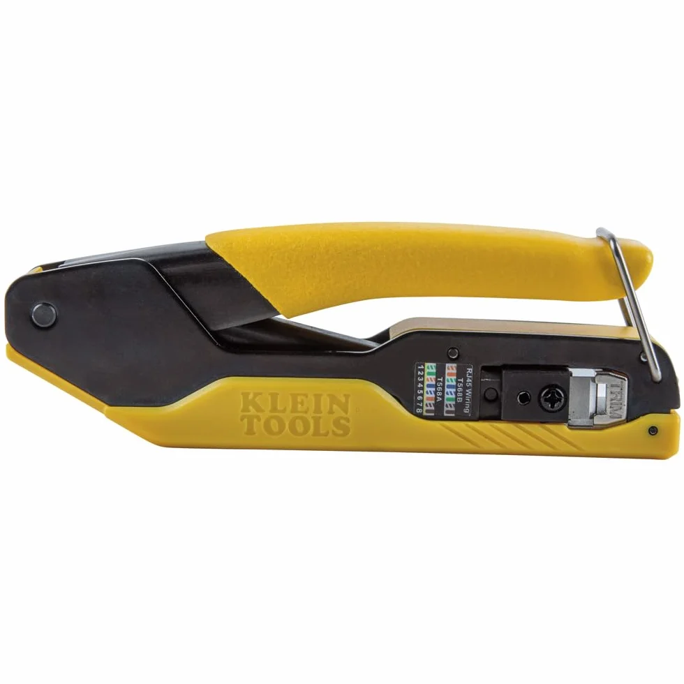 Klein Tools VDV226-005 Kompaktowe narzędzie do zaciskania kabli danych RJ45 Pass-Thru