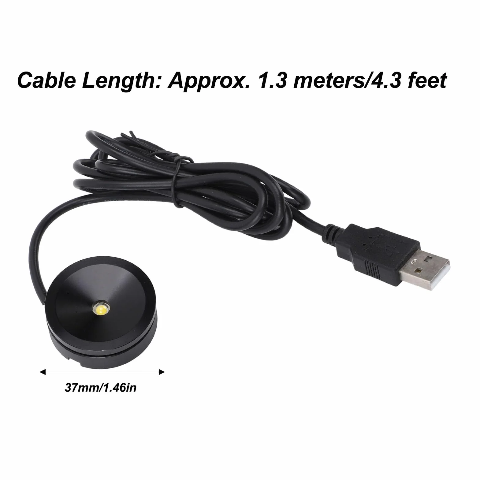 2 szt. Reflektory LED, Oświetlenie Obrazów Zasilane Przez USB o Długości 4,3 Stopy, Oświetlenie Wystawowe na biżuterię, Oświetlenie Obrazów w Pomieszczeniach, Oświetlenie
