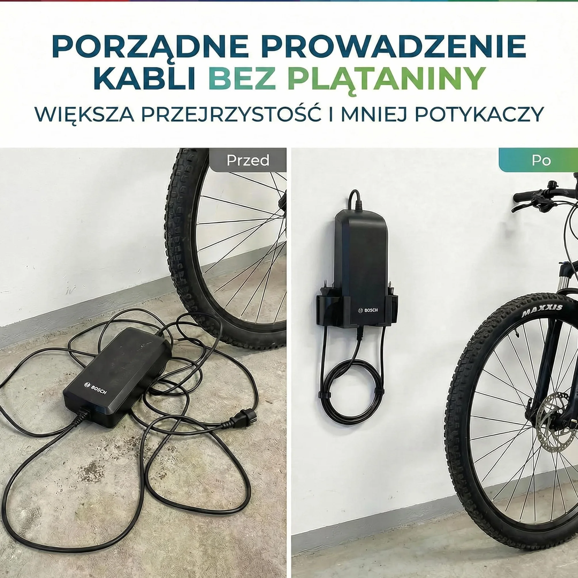 Uchwyt ścienny do ładowarki Bosch E-Bike 4A Smart System akcesoria montażowe