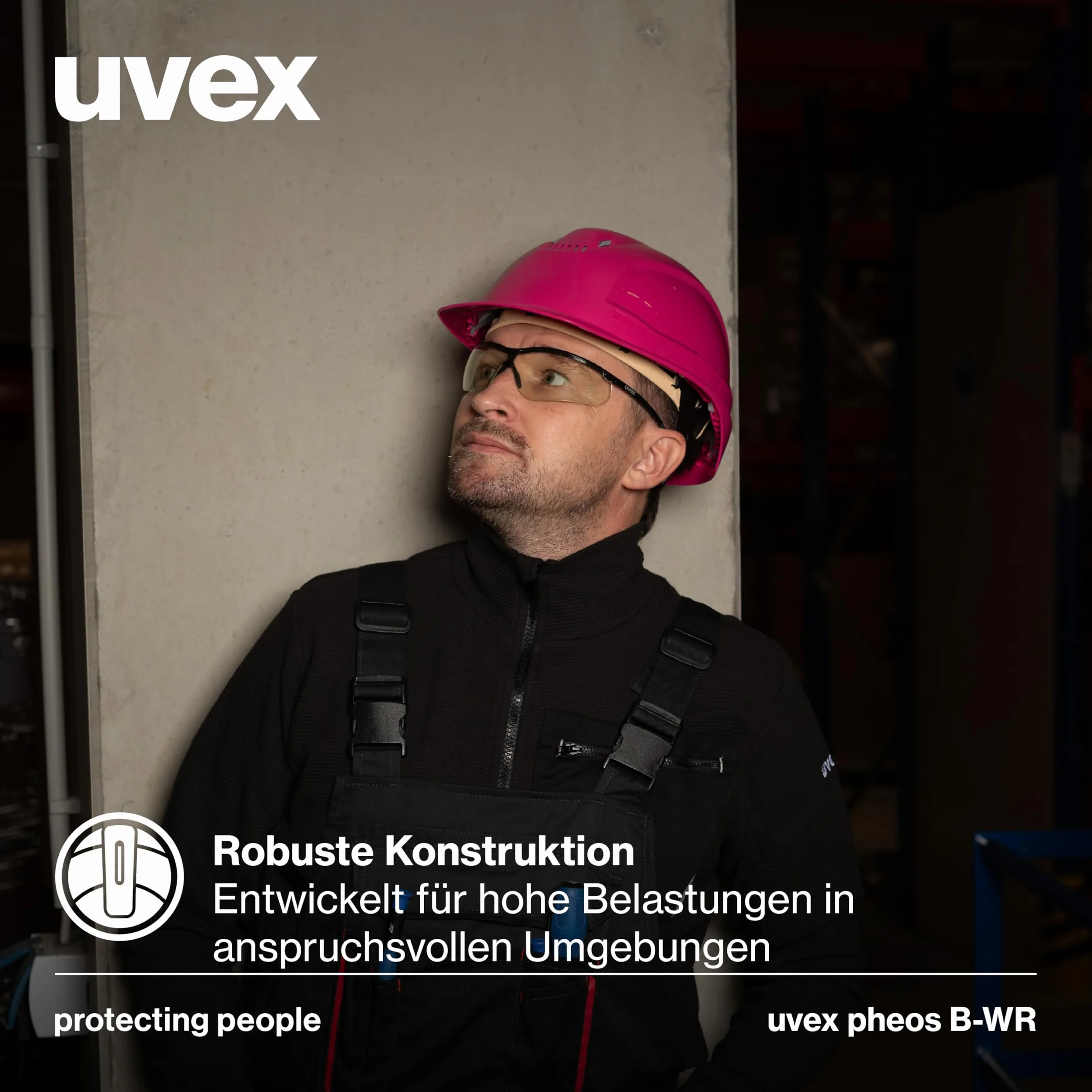 Uvex Pheos B-WR kask ochronny z otworami wentylacyjnymi, 1 sztuka