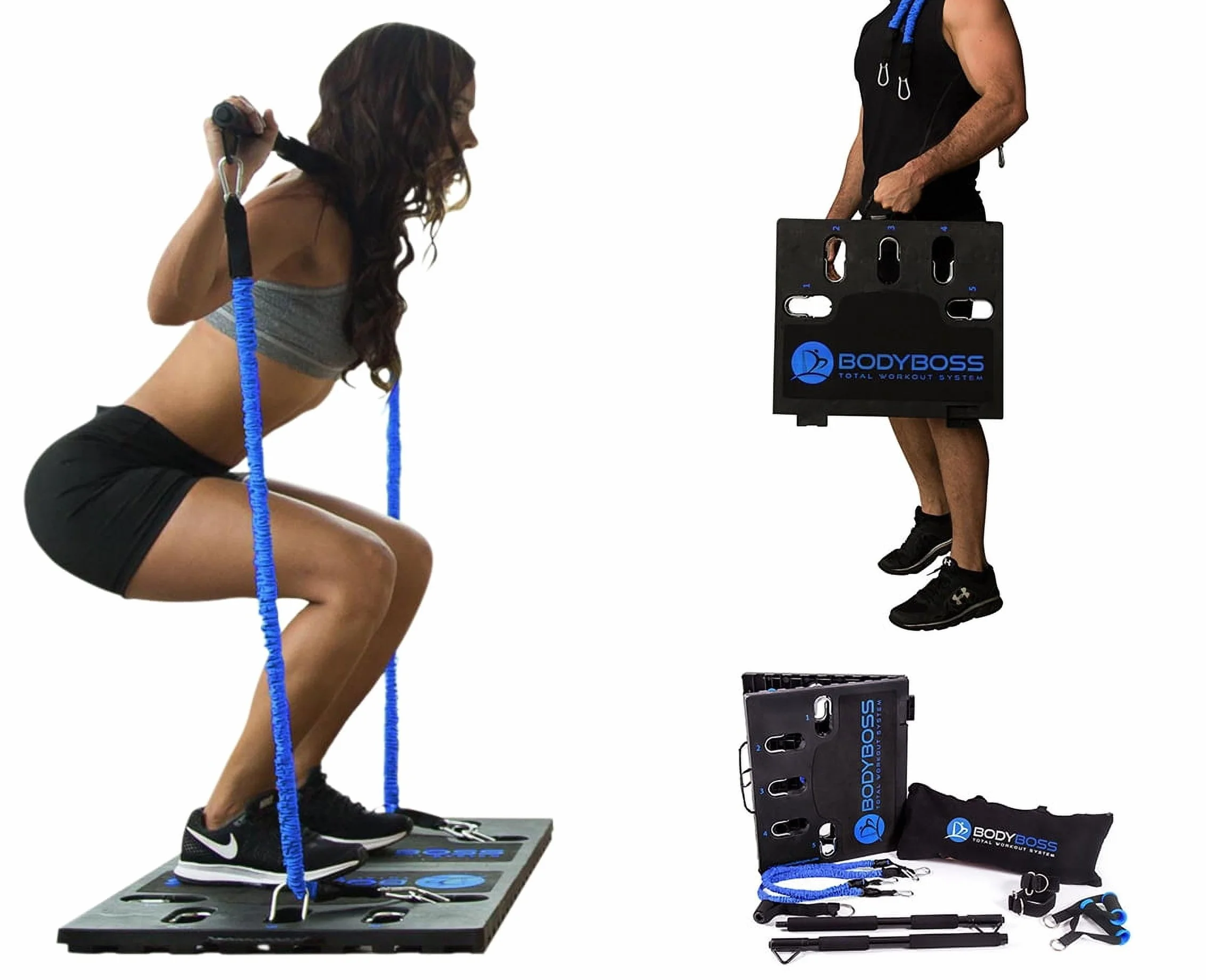 BodyBoss Home Gym 2.0 - W pełni przenośny pakiet ćwiczeń domowych na siłownię