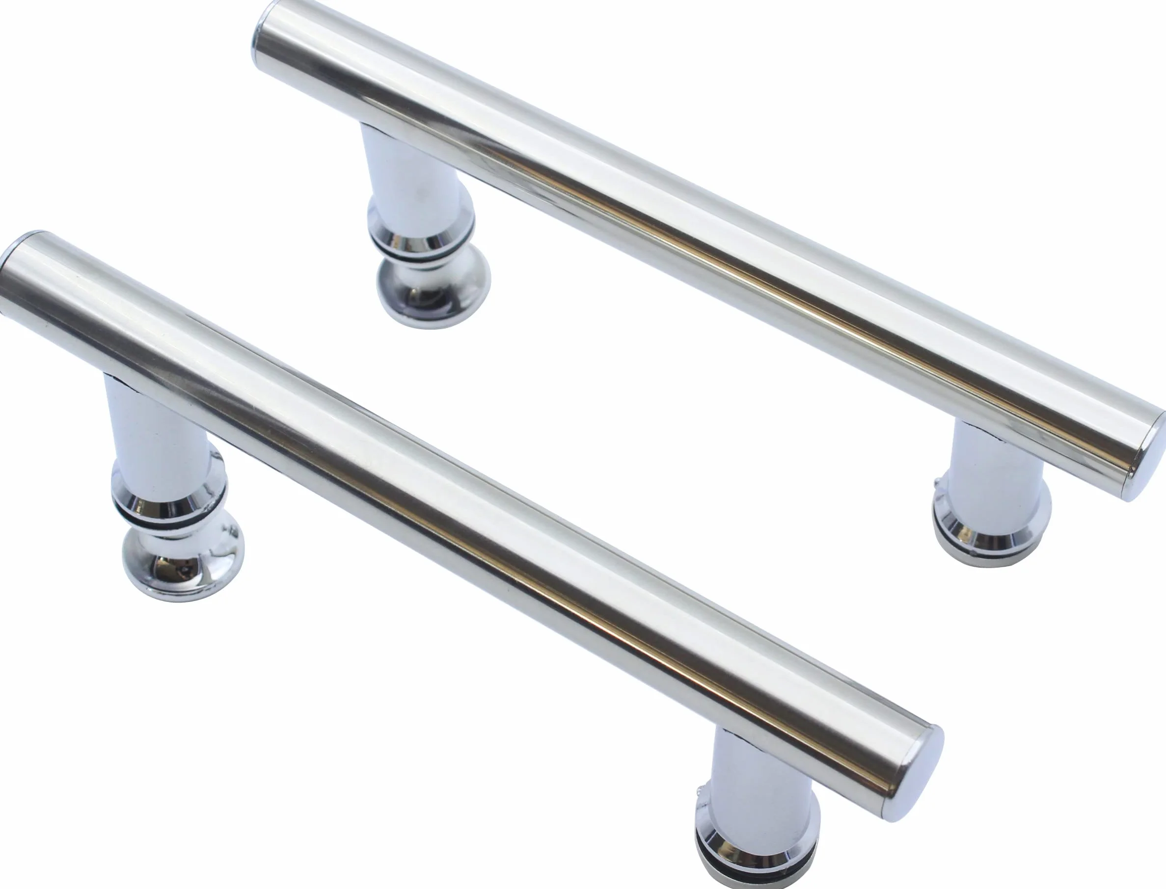 Stal nierdzewna okrągła klamka do drzwi prysznicowych 125 mm 2-pak