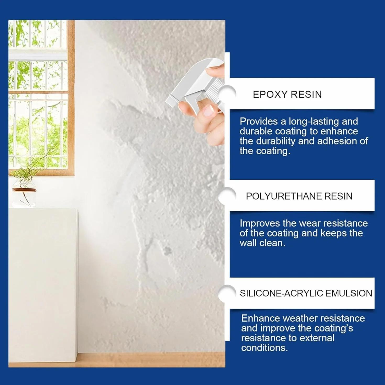 Magic Wall Repair Spray Set - Odporna Na Kurz I Plamy, Uniwersalna Farba Do Naprawy ścian (3 Szt.)