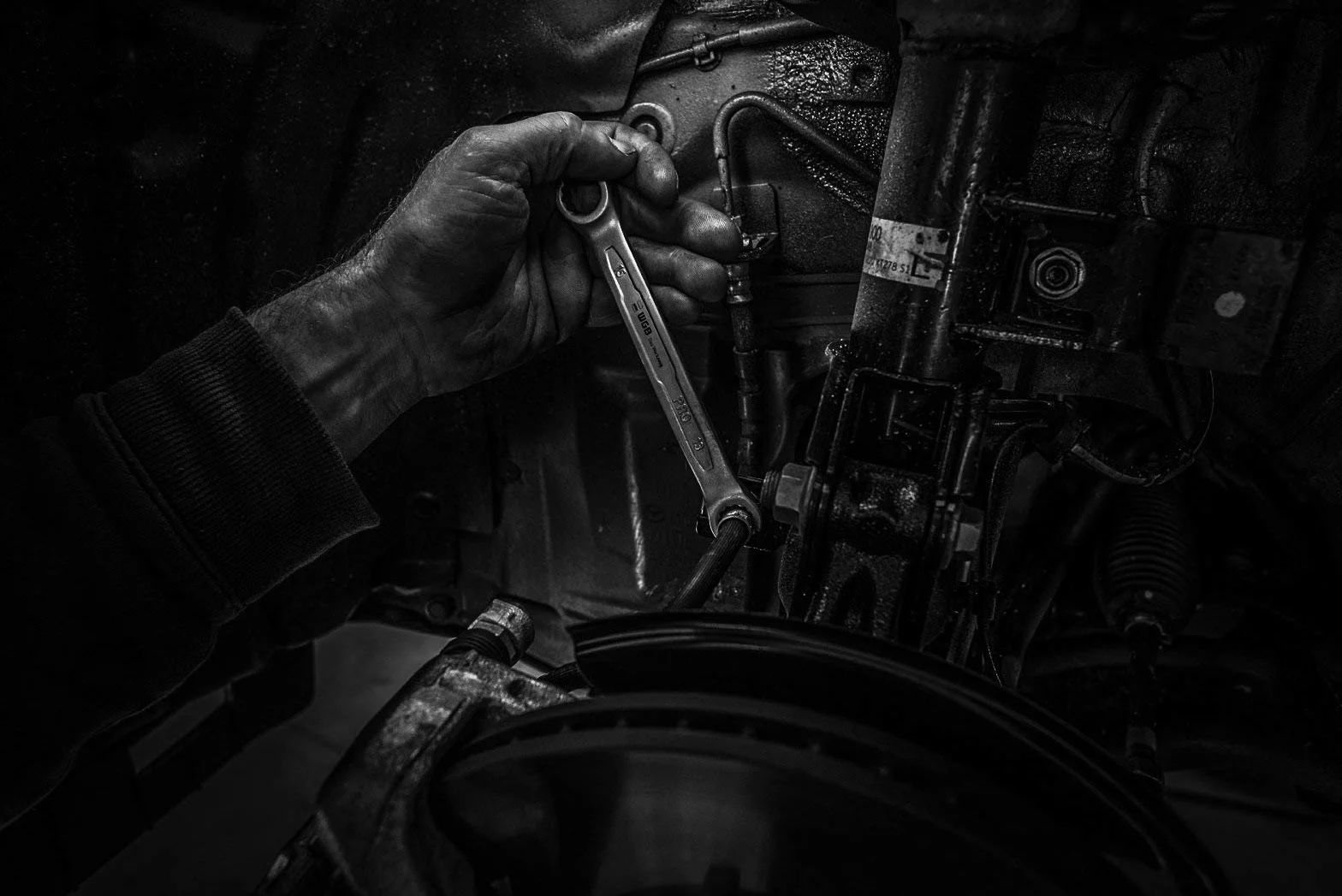 WGB Zestaw kluczy oczkowych otwarty DIN 3118 A 10-częściowy 8-32 mm CrV nr 240 K