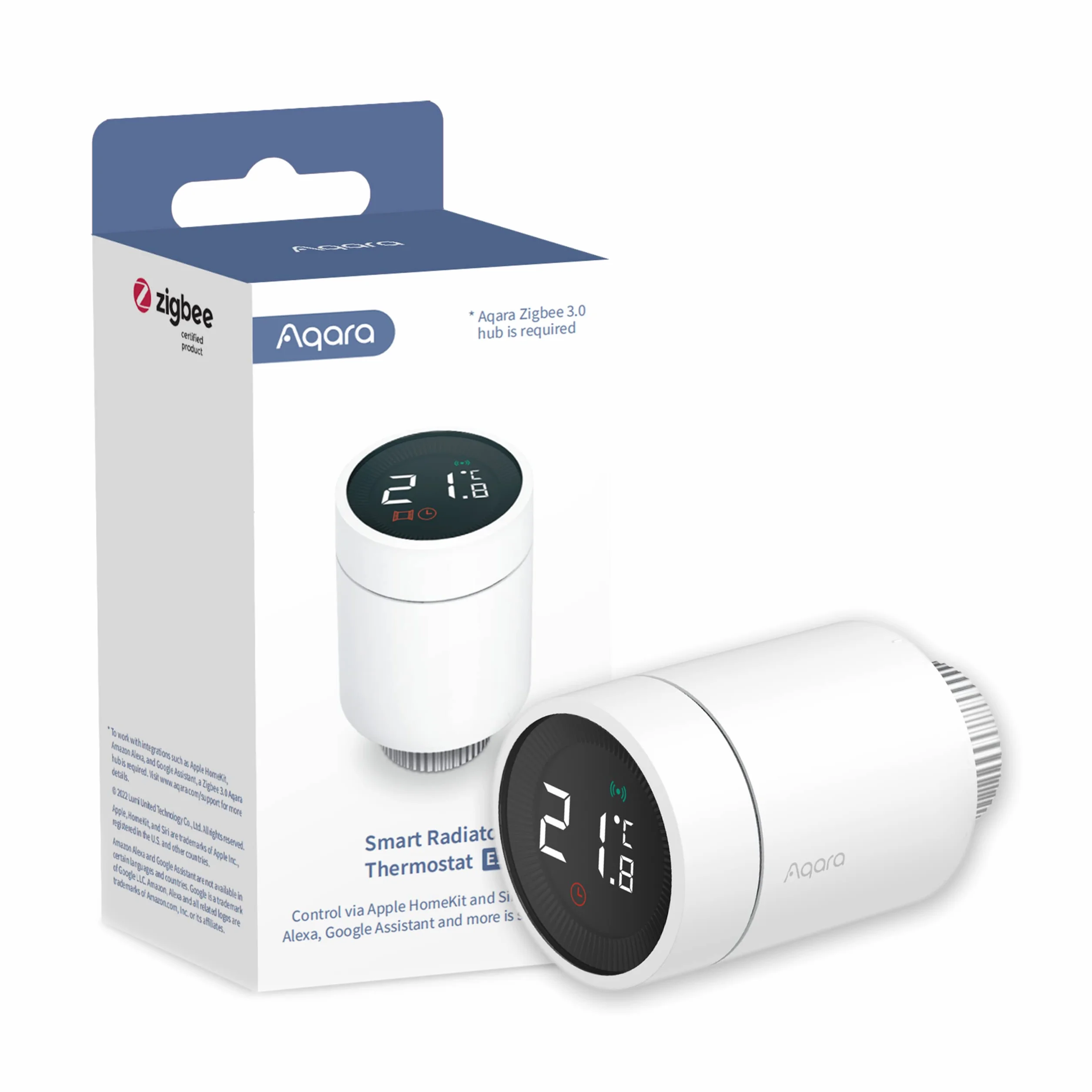 Aqara Inteligentny Termostat Grzejnikowy E1, Zigbee 3.0, HomeKit, Alexa, Google Asystent