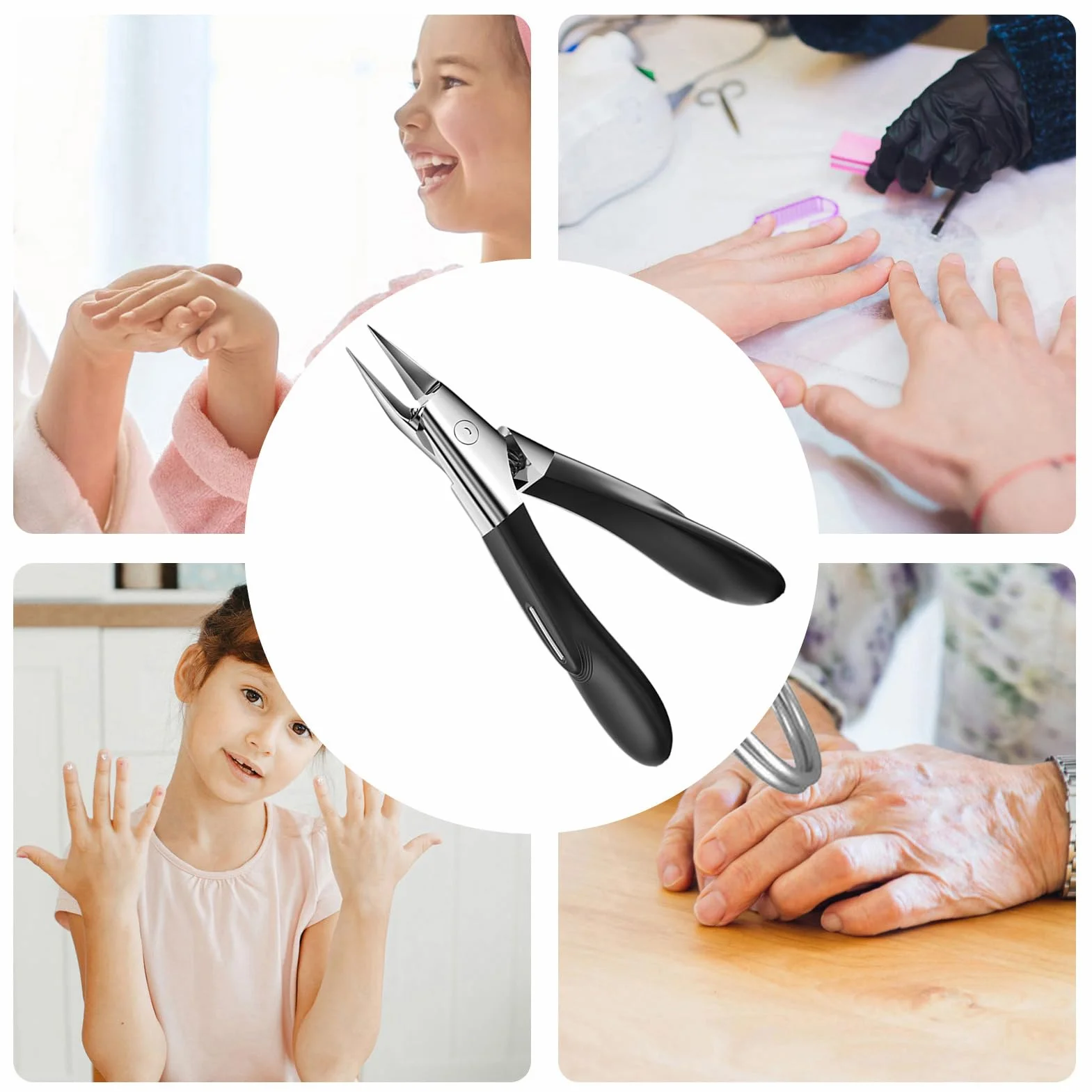 Obcinacz do paznokci kątowych, precyzyjny trymer do paznokci u stóp – przenośny, ergonomiczny obcinacz do paznokci do pedicure, manicure, domu, dla kobiet, mężczyzn, dzieci