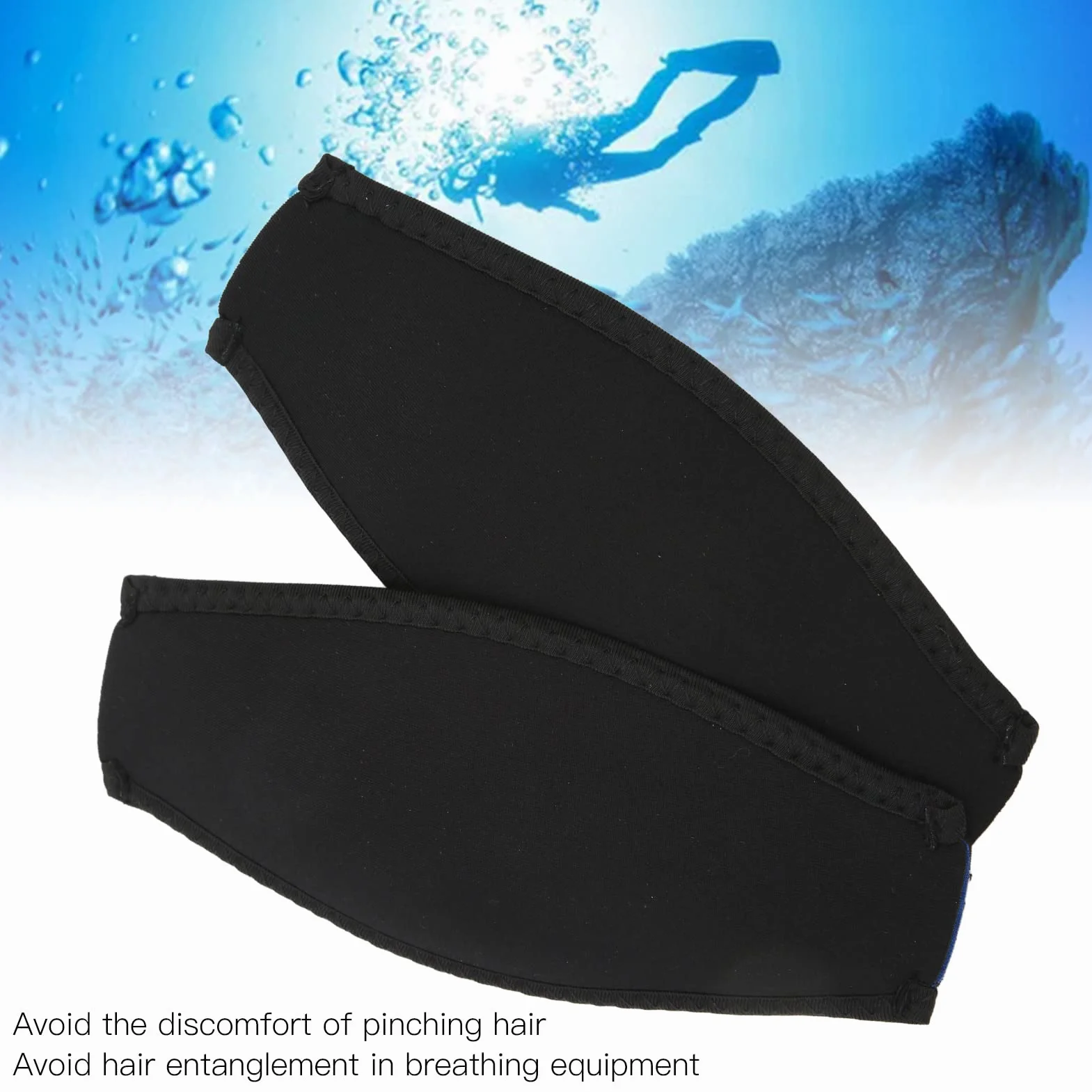 2 Szt. Neoprenowy Pokrowiec na Pasek do Maski do Nurkowania, Wygodny Pasek do Nurkowania do Pasków do Nurkowania i Snorkelingu, Sprzęt do Sportów Wodnych do Wimming