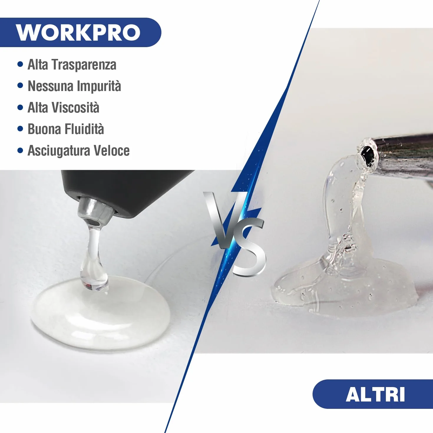 WORKPRO Zestaw 100 patyczków do kleju na gorąco 200 x 11 mm, uniwersalne przezroczyste patyczki do kleju na gorąco, idealne do majsterkowania i rzemiosła, spędzania wolnego czasu