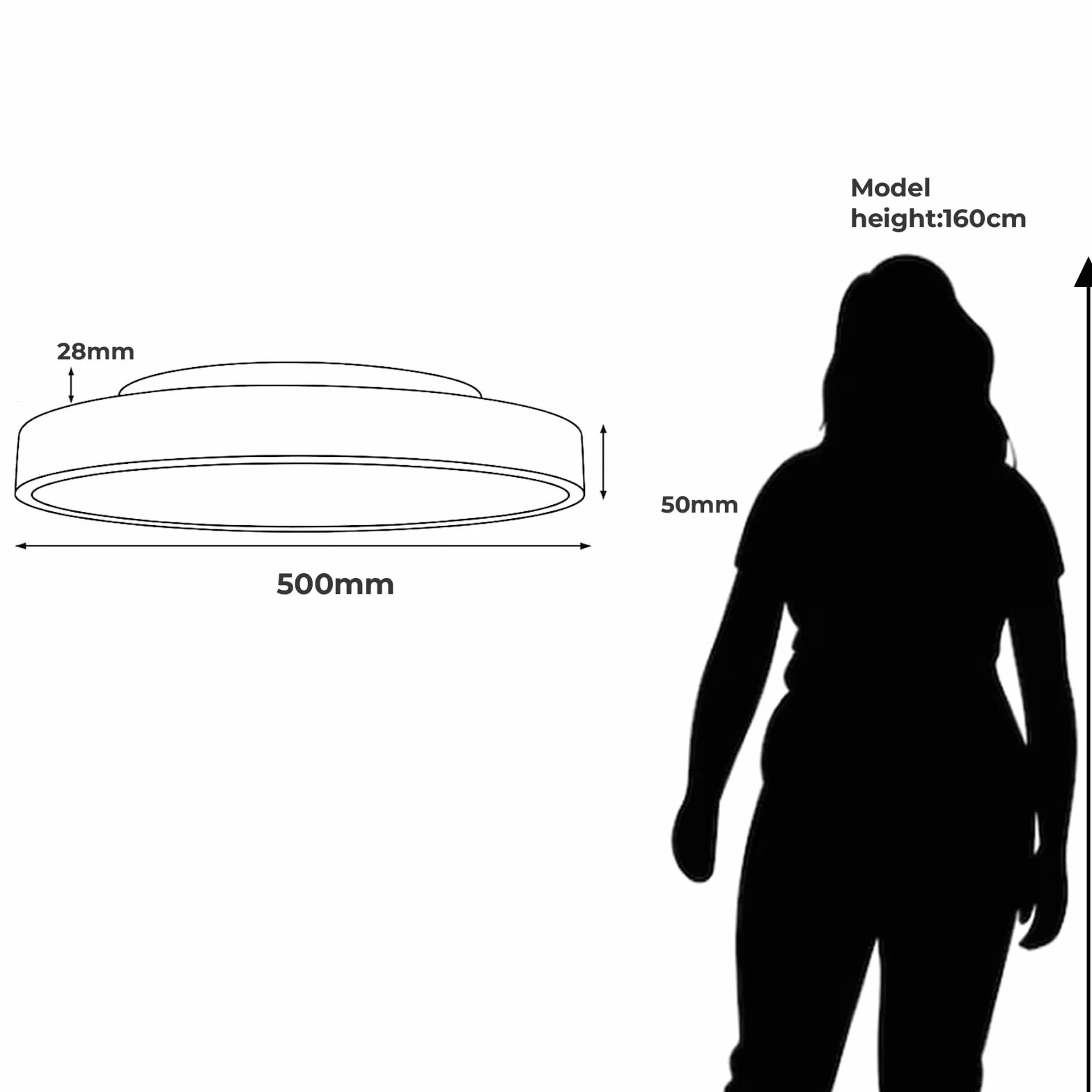 Alpinaluz Lampa sufitowa LED Ø 50 cm 40 W 5000 lumenów stal szara matowa CCT 3000K/4000K/6000K regulowane białe światło