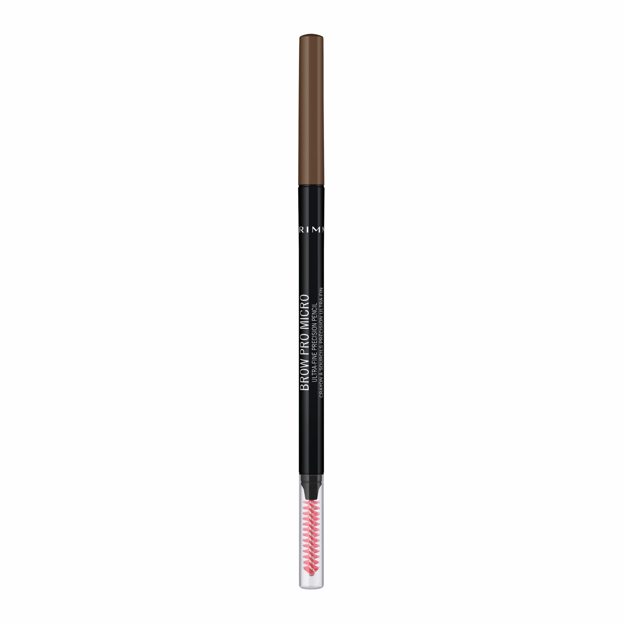 Rimmel Brow Pro Micro automatyczna kredka do brwi, cienka kredka do brwi ze szczoteczką, kremowa formuła, nr 2 – Soft Brown