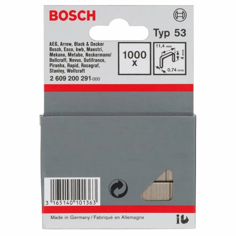 Bosch Accessories zszywki typ 5 1000/11,4 x 4 mm
