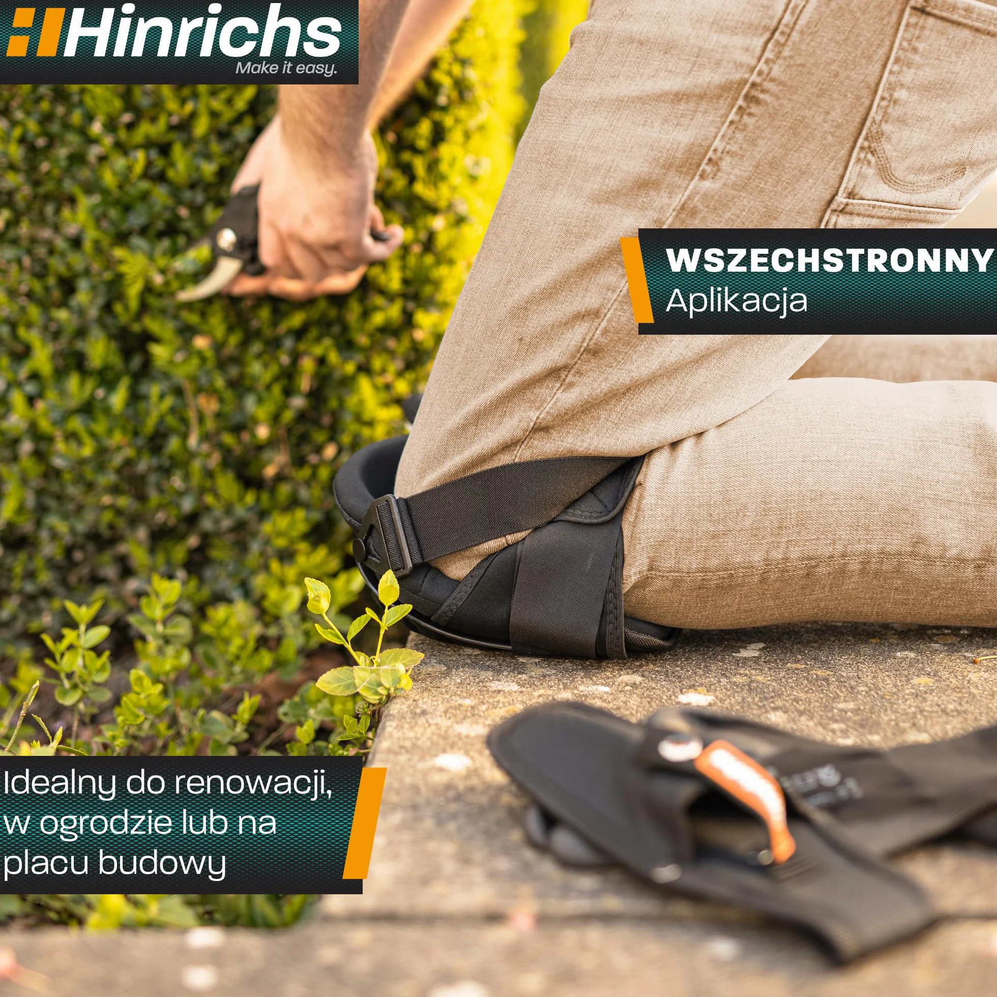 Hinrichs Nakolanniki do Pracy Ochronne Glazurnika Regulowane Ochrona Kolan dla Rzemieślników Budowlane