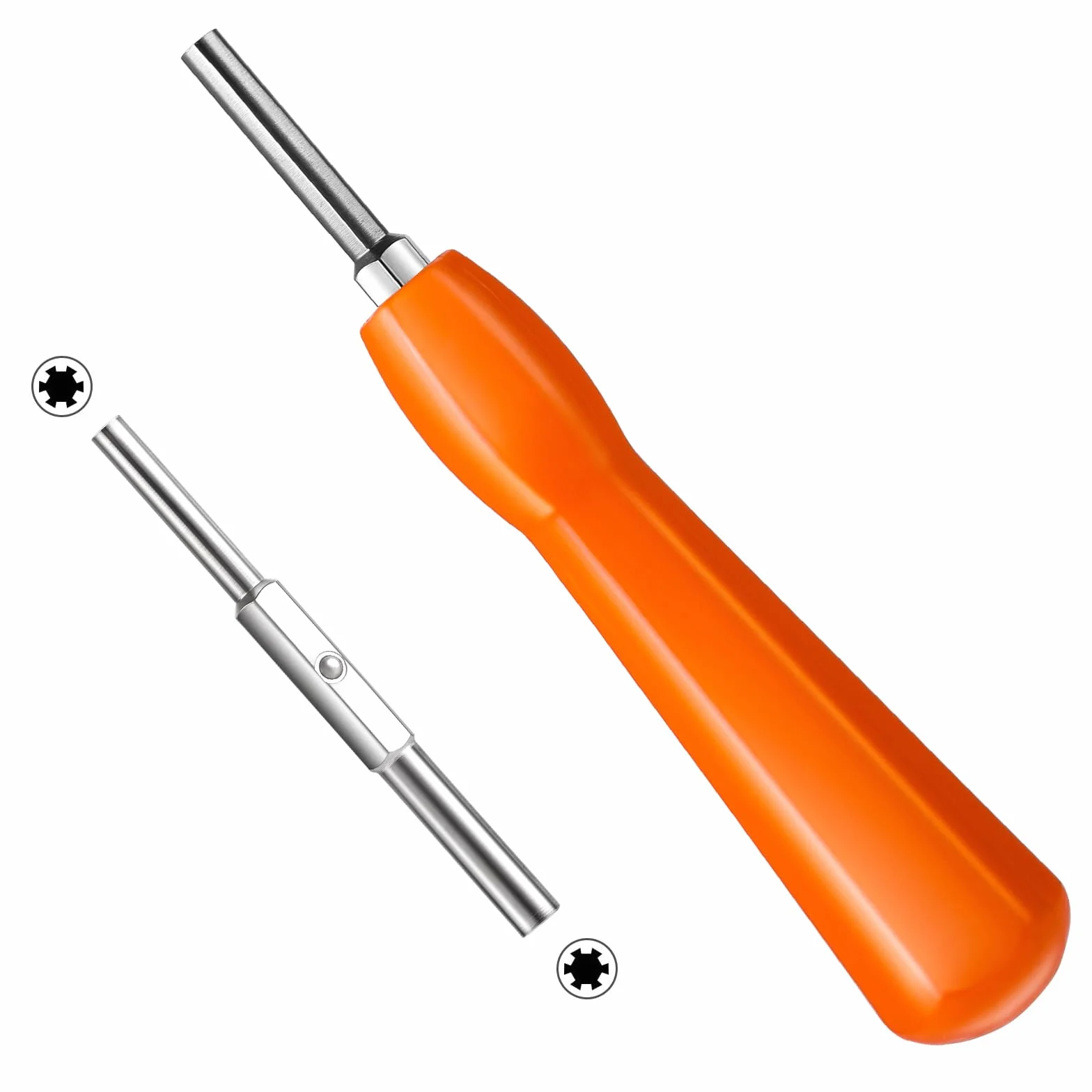 Abeillo Zestaw wkrętaków Gamebit 3,8 mm 4,5 mm do NES SNES N64 Gameboy pomarańczowy