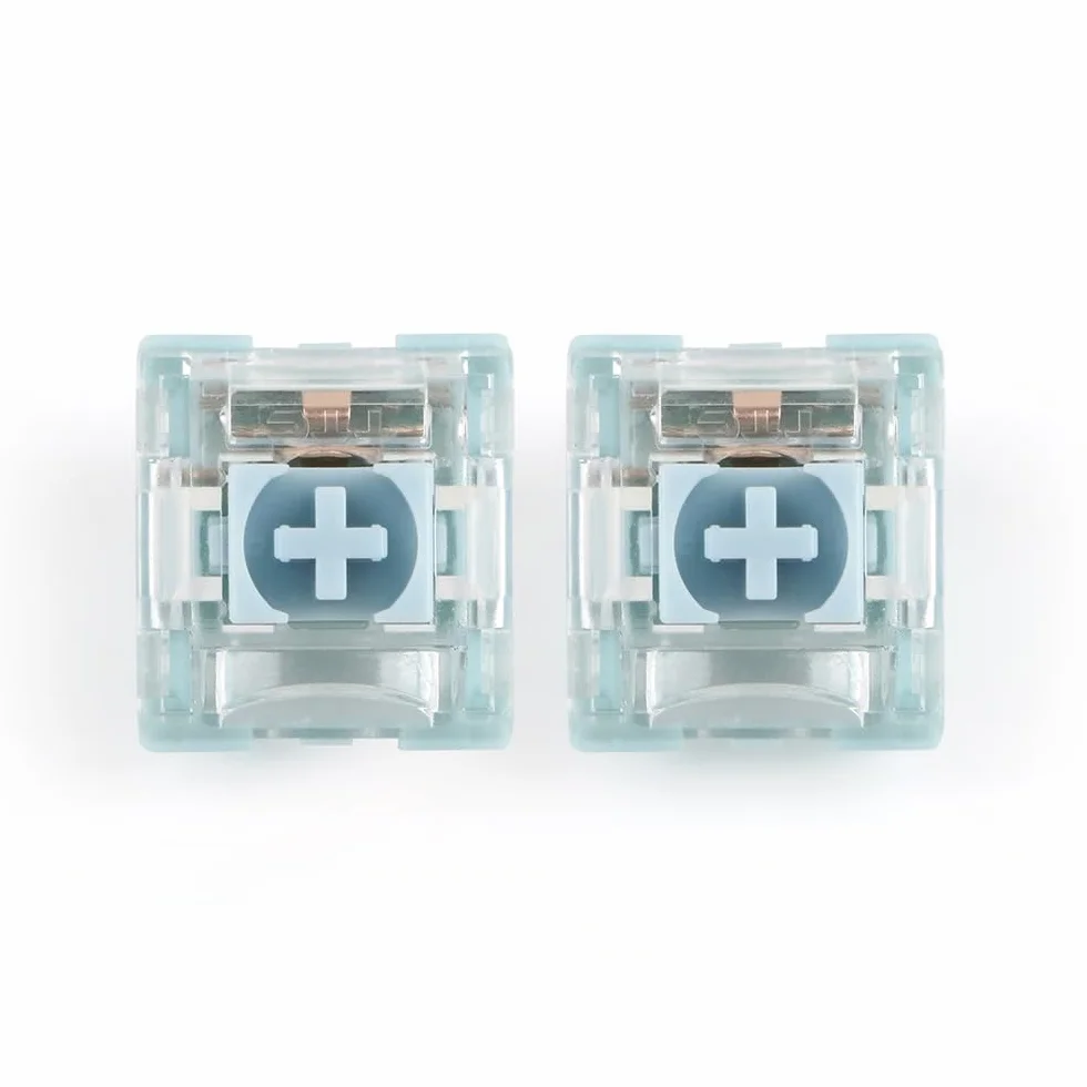 TTC Bluish White V2 Switch, Silent Tactile Pre-Lubed for Mechanical Keyboard 110PCS