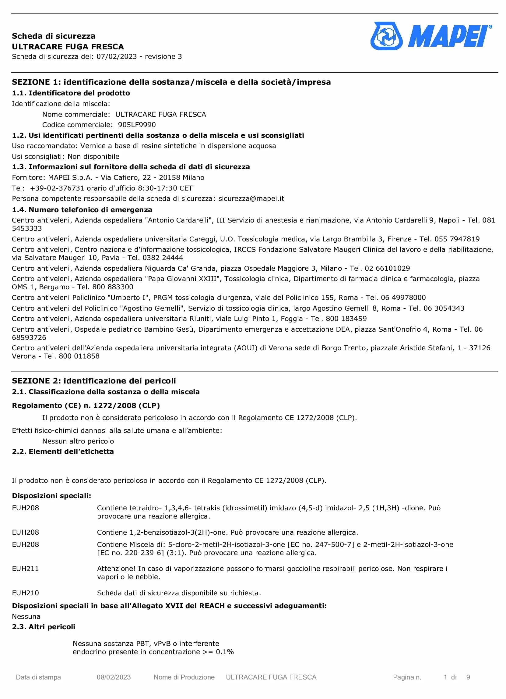 Mapei Ultracare FRESCA UCIECZKA 100 BIAŁA farba polimerowa do spoin cementowych 160g