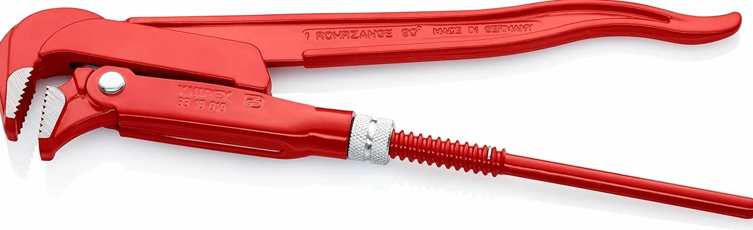 KNIPEX Klucz nastawny do rur 90° 310 mm malowane proszkowo czerwone