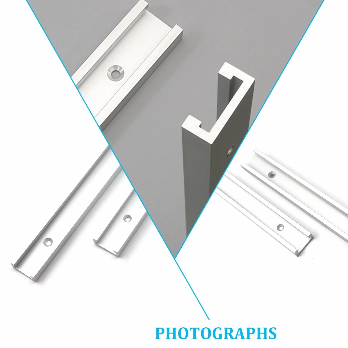 Szyny ślizgowe z rowkiem T M8/M6 400 mm aluminiowy profil T-Track z suwakiem M8/M6