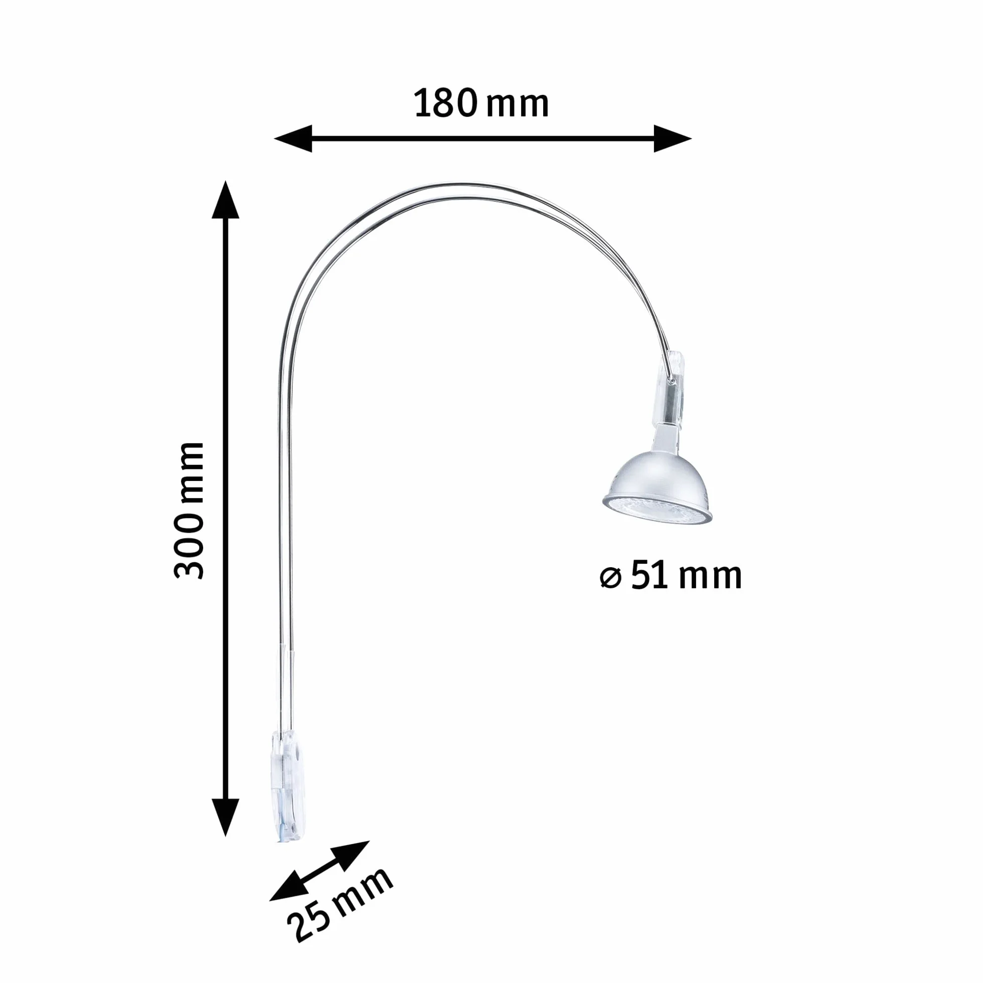 Paulmann Galeria oprawa do lustra LED lampy łazienkowe chrom 2x4 W GU5,3