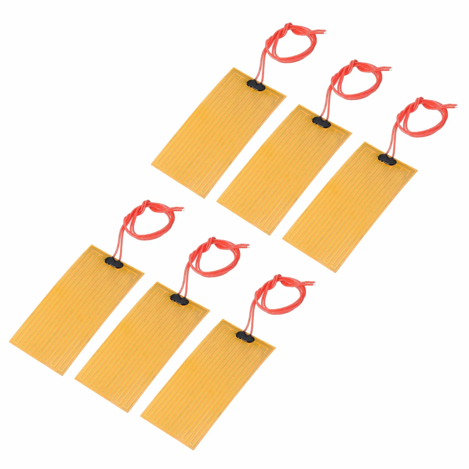 sourcing map Folia grzewcza PI 12V 14W 100x50mm samoprzylepna 6 sztuk