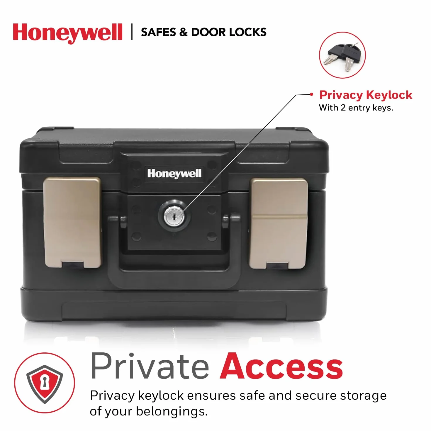 Honeywell 1102 1/2 godz. Komoda ognioodporna wodna 4,3 l czarna