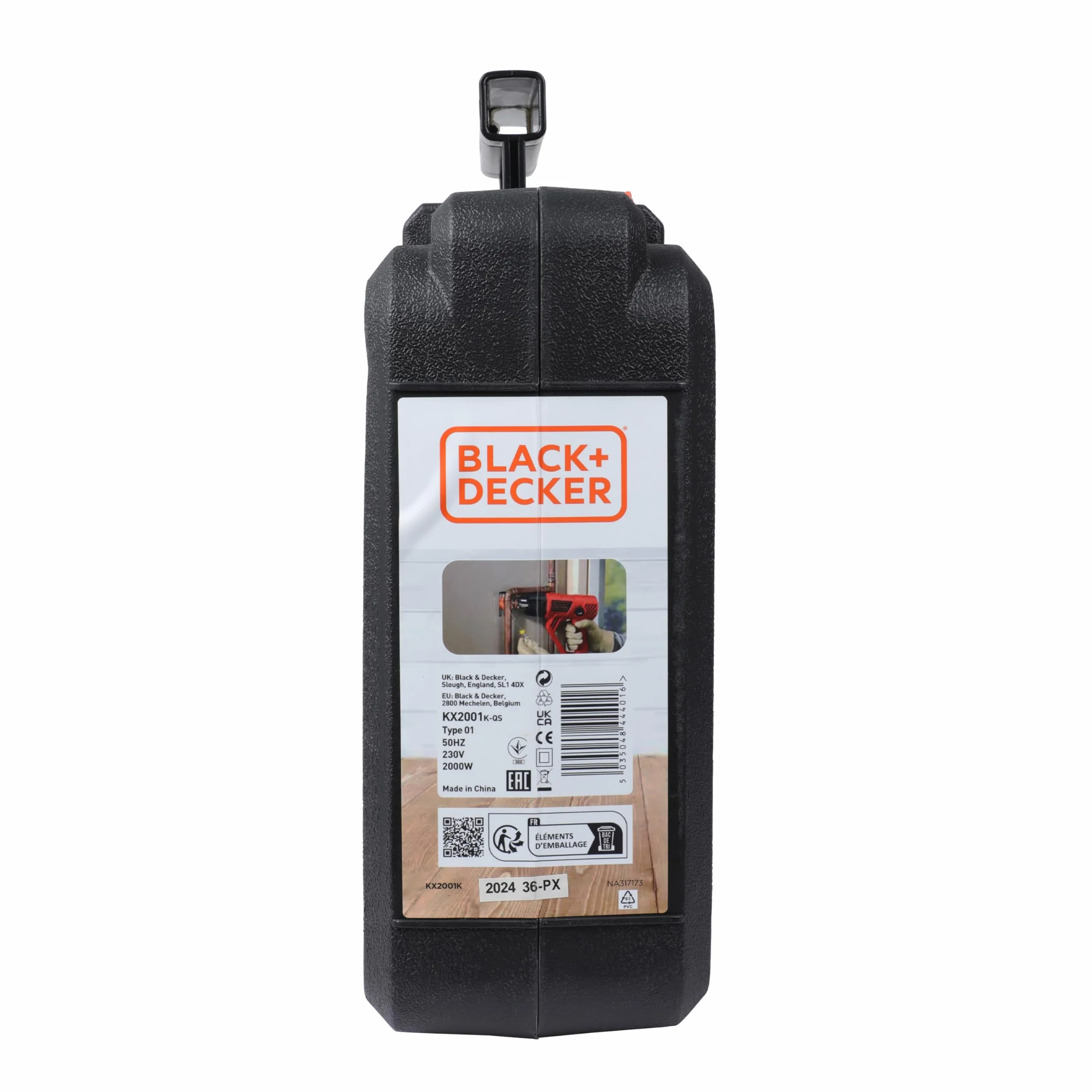 BLACK & DECKER Wytrzymały Decapador térmico 2000W, temperatura 50-450/90-600°C, 5 akcesoriów