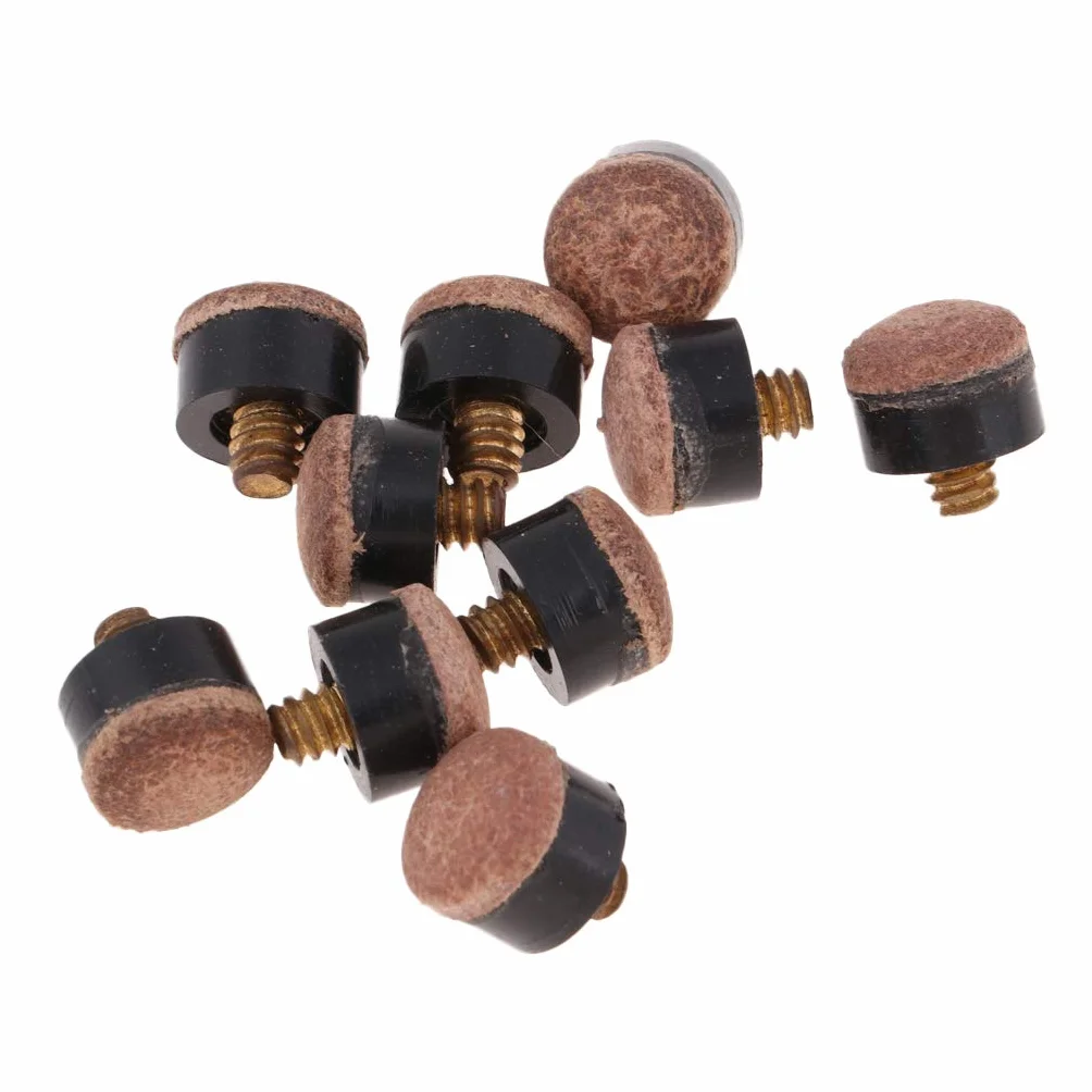 Premium 10 szt. wkręcane końcówki do kija bilardowego 10 mm
