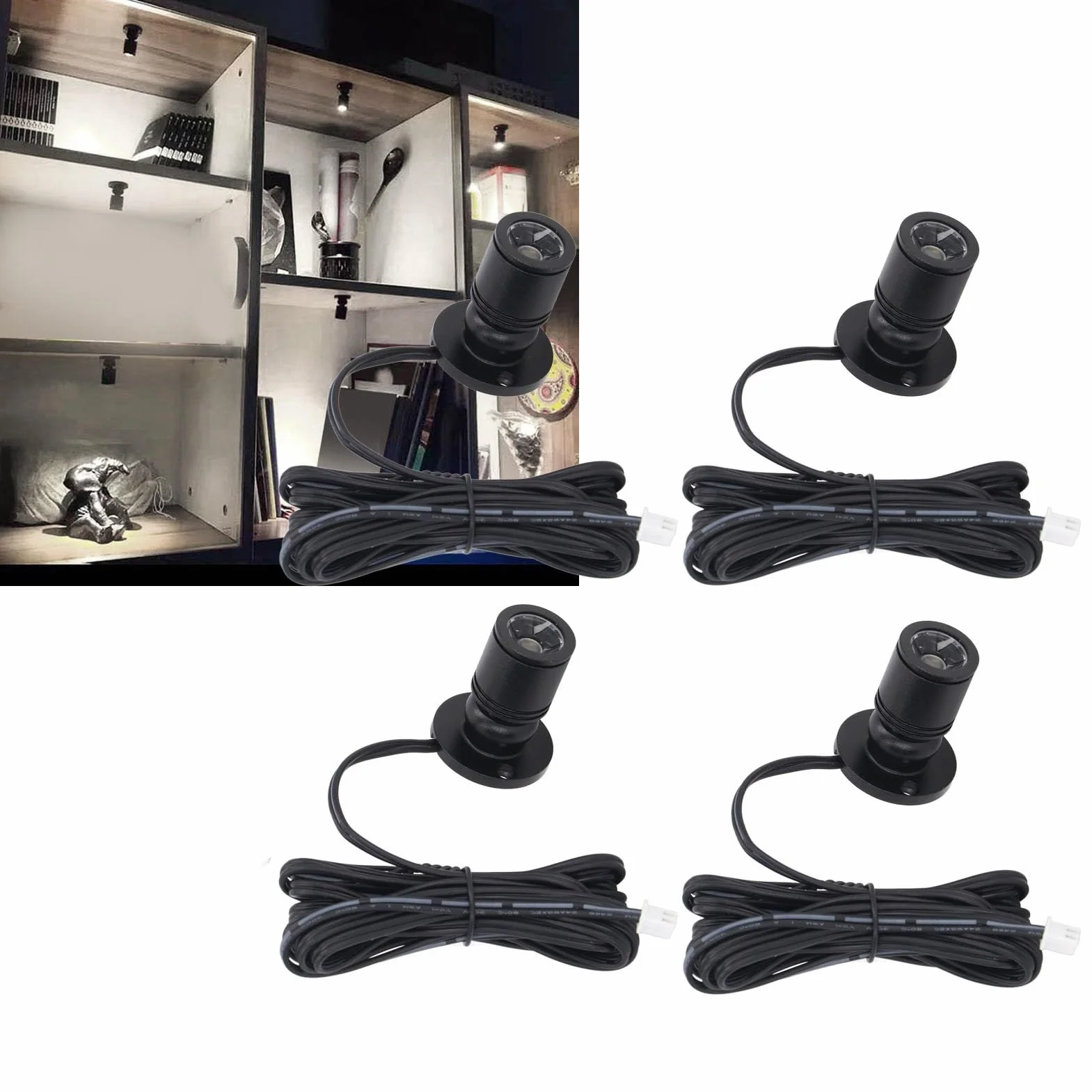 Mini Reflektor LED USB 5V Oświetlenie Punktowe 6,6 Stopy Białe 6000K