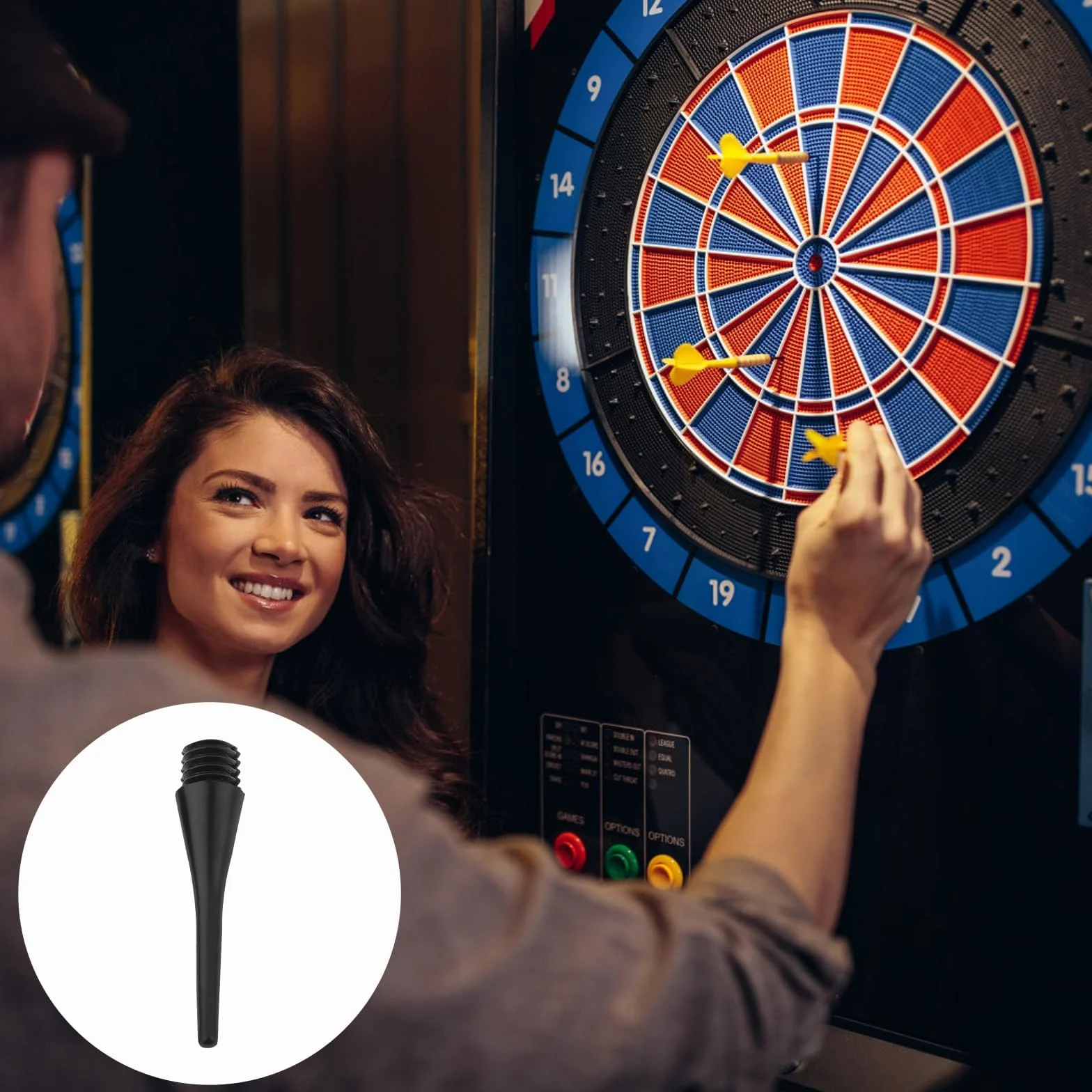 200 sztuk profesjonalnych końcówek do rzutek z tworzywa sztucznego, gwint 2BA, końcówki do softdartów, końcówki do softdartów, łatwe do wymiany, końcówki do softdartów, niełatwe do złamania
