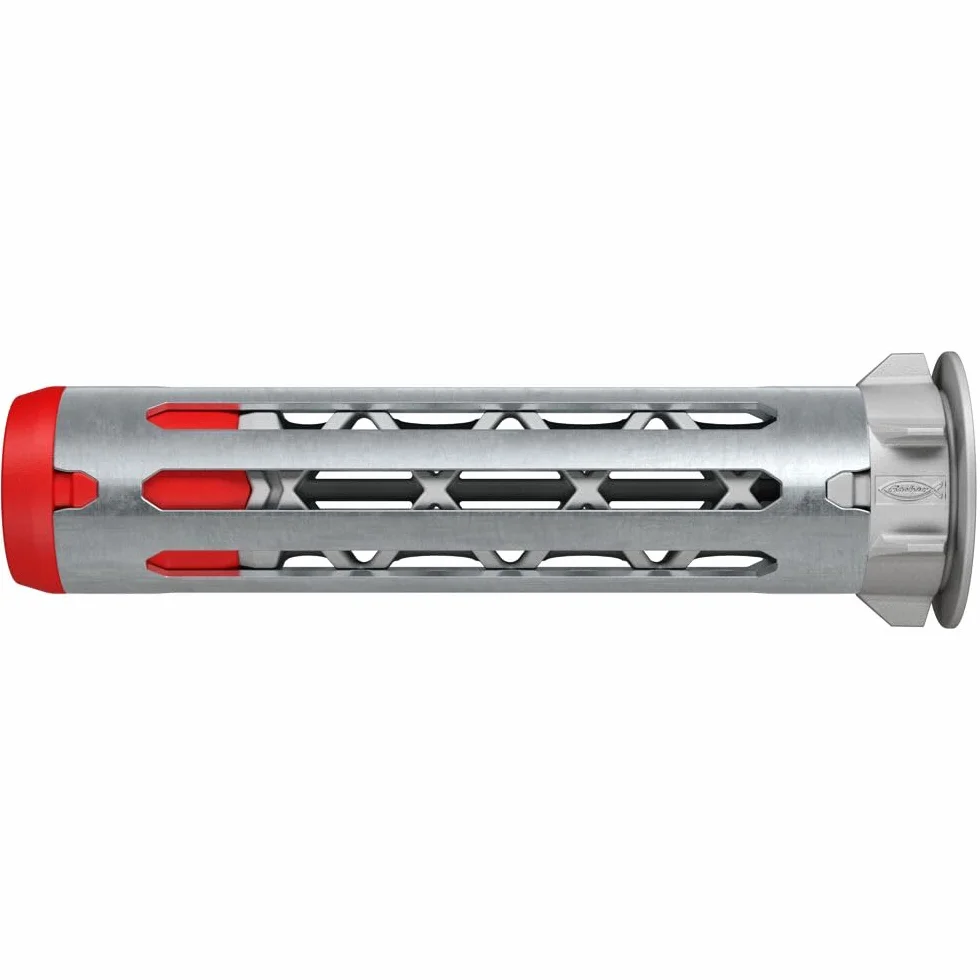 fischer DuoHM kołki rozporowe 5 x 55 S PZ ze śrubą metryczną i napędem PZ do mocowania wsporników telewizyjnych, świateł, półek ściennych w materiałach budowlanych panelowych 4 sztuki