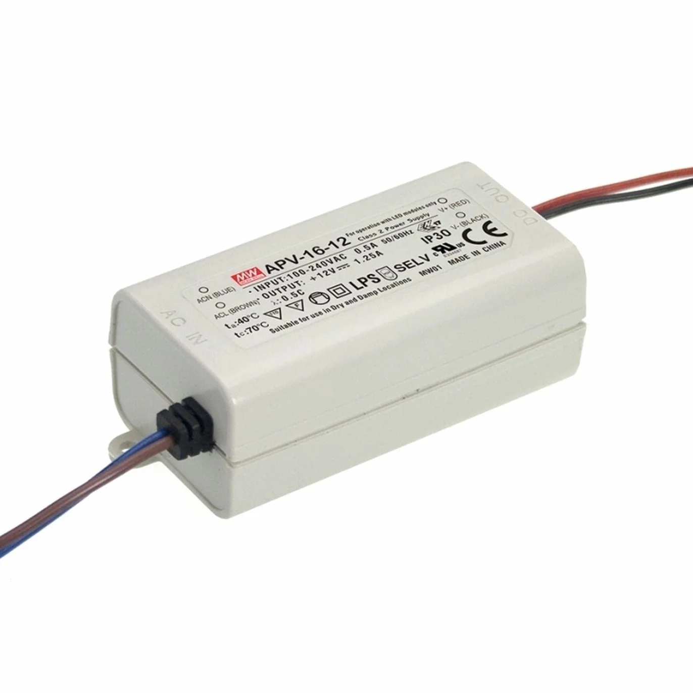 MeanWell APV-16-24 Zasilacz LED 16W 24V 0,67A impulsowy