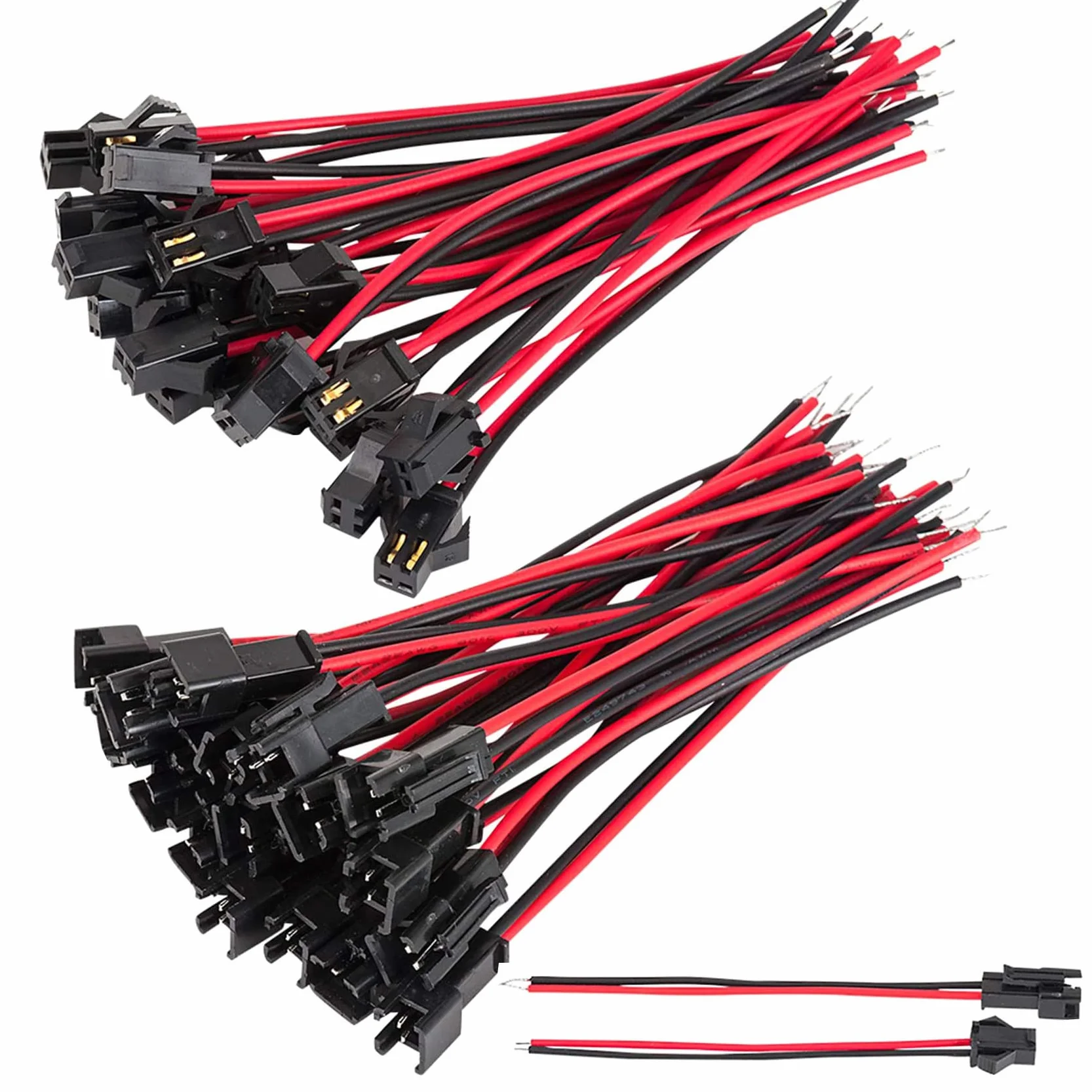 JST SM 2-pinowe złącze 22 AWG adapter mikro elektryczny wtyk męski i żeński z kablem 150 mm