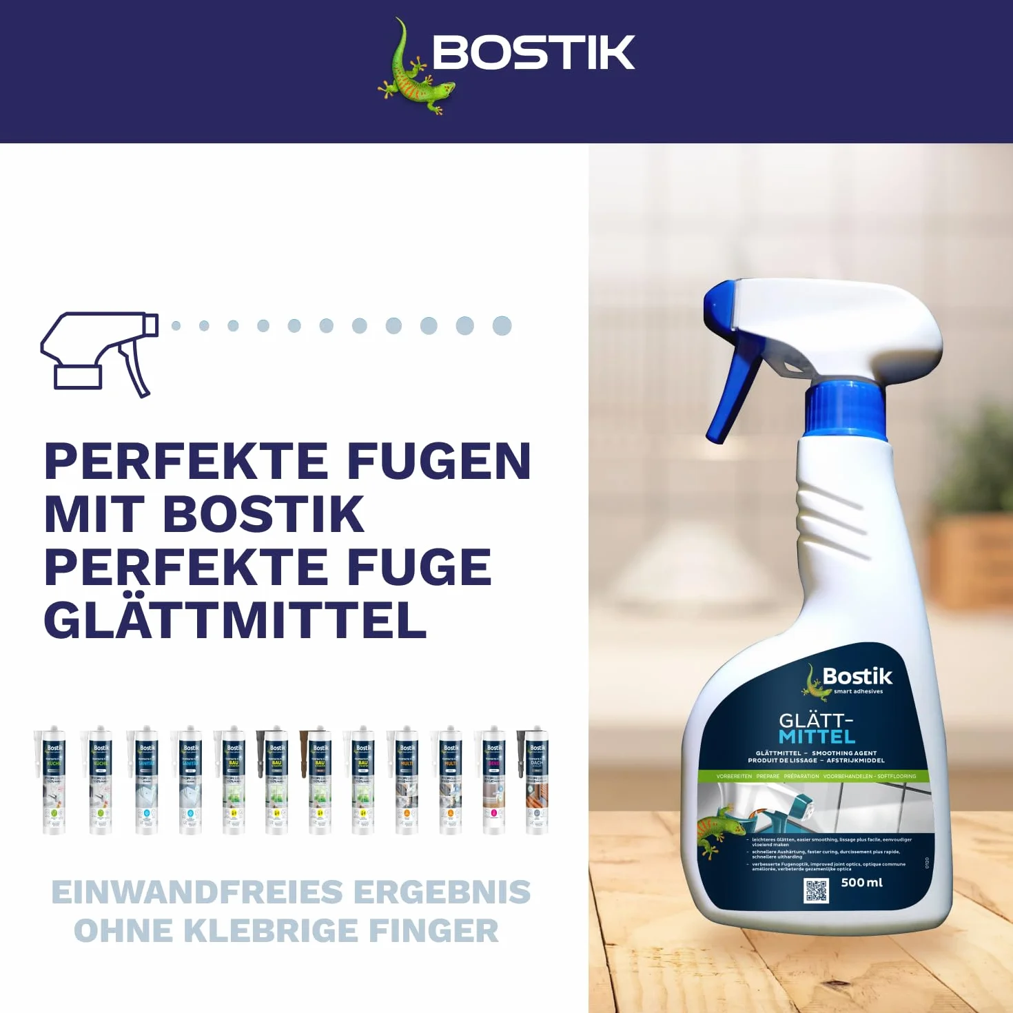Bostik Środek uszczelniający wygładzający 500 ml butelka z rozpylaczem