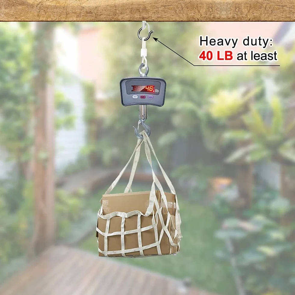 BeneLabel Zestaw 20 wieszaków Q-Hanger do lampek LED Boże Narodzenie, biały
