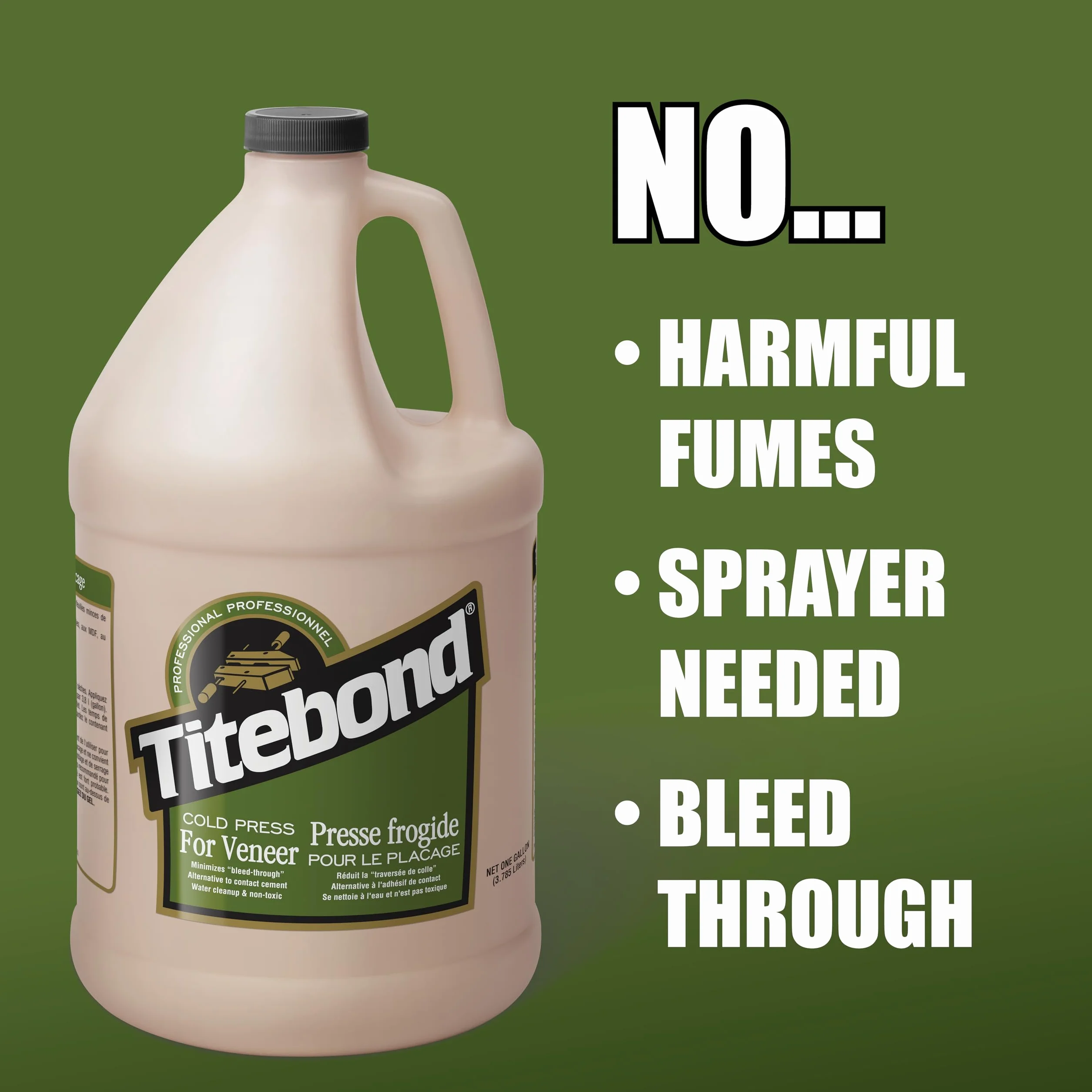 Titebond Prasa na zimno do forniru 946 ml Ciemny brąz