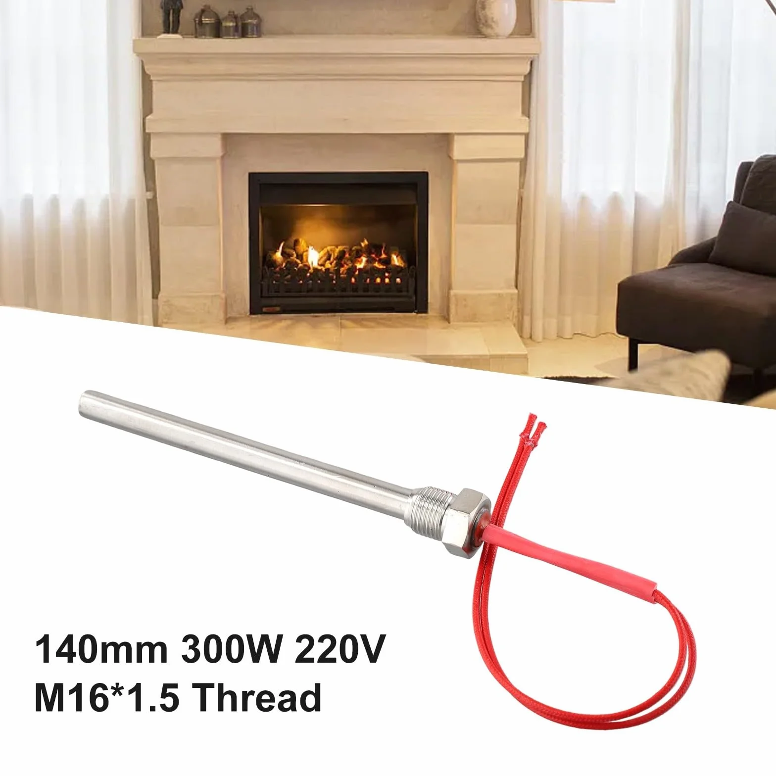 Zapalnik gorącego pręta ze stali nierdzewnej 220 V 140 x 10 mm do kominka na pellet