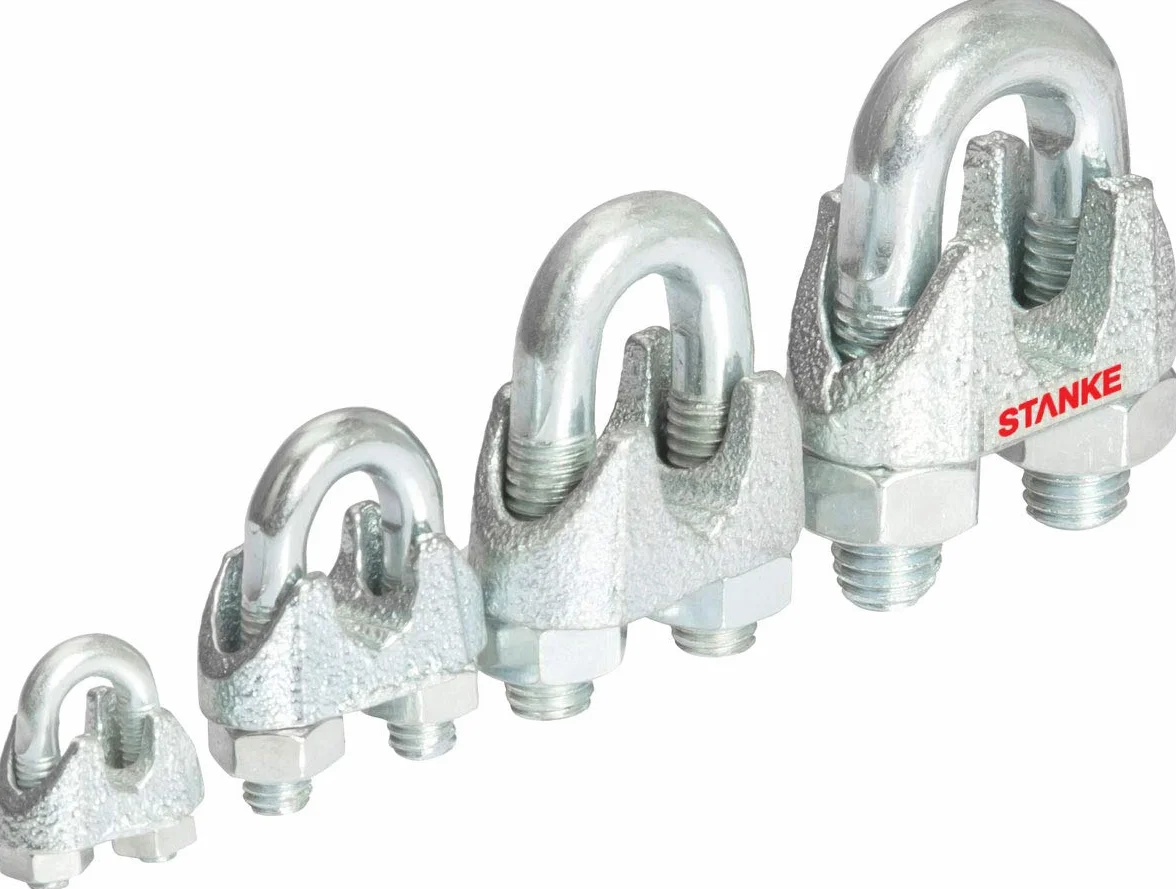 STANKE Zacisk Kabłąkowy 4 mm Ocynkowany 50x Zacisk Linowy