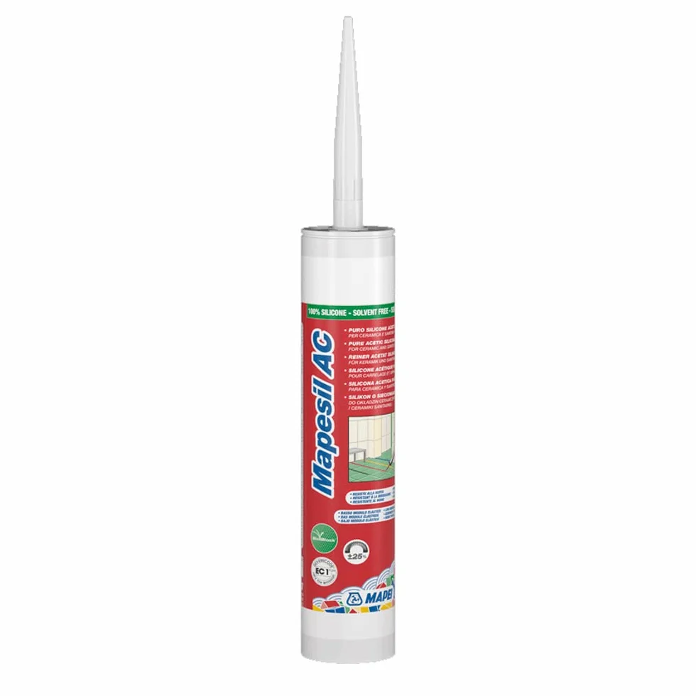 MAPEI Mapesil AC 310ml kolor 123 Antyczny Biały wodoodporny elastyczny silikon uszczelniający