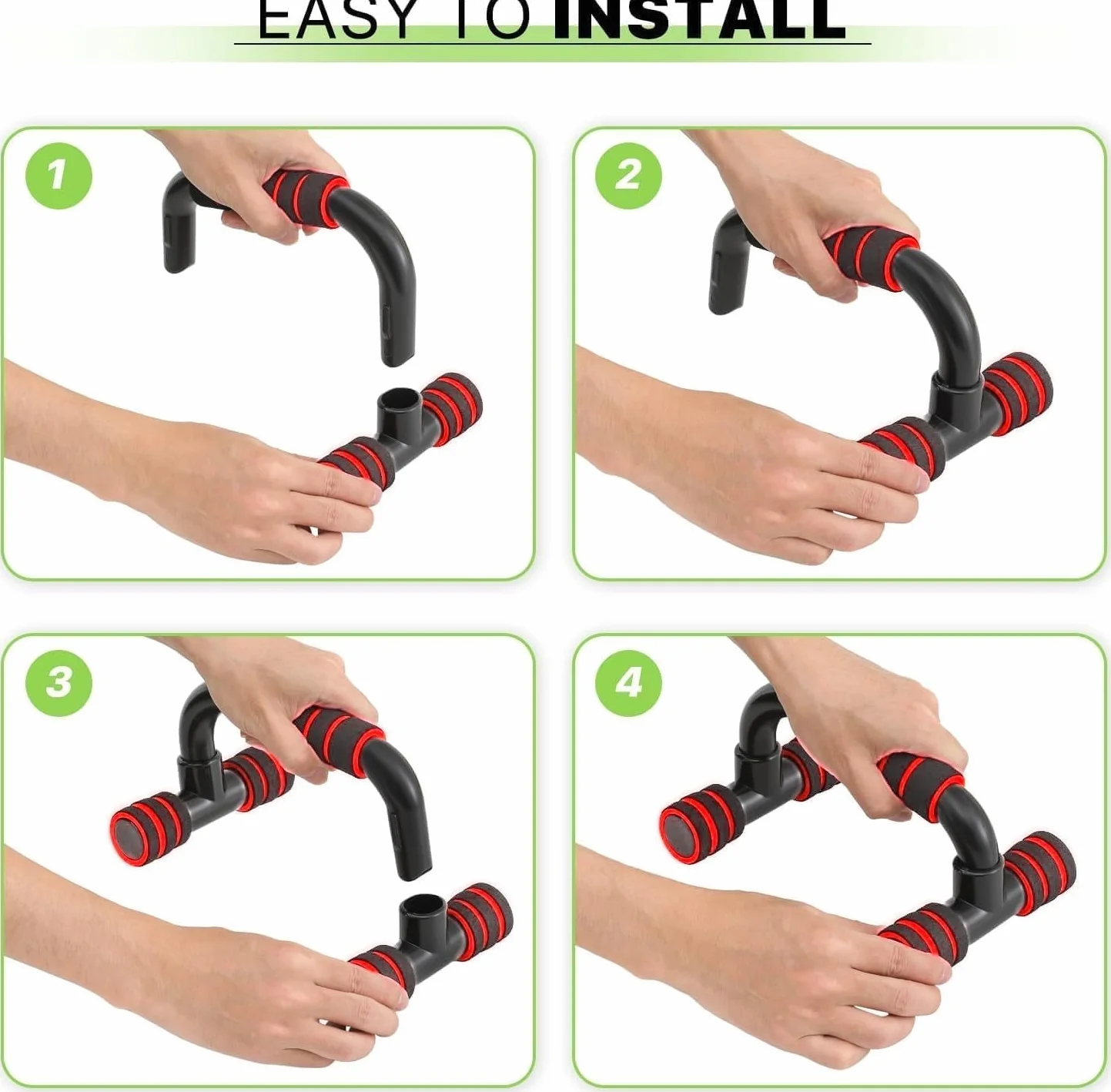 Pushup Bars Stojaki Zestaw Uchwytów, Trening Fitness Naciśnij Up Ćwiczenia Mięśni, Ćwiczenia domowe dla mężczyzn/kobiet