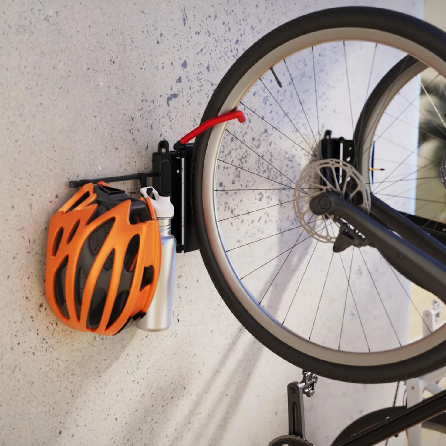 Maclean Uchwyt rowerowy do montażu na ścianie, do 35 kg, do 29 cali, z funkcją wychylenia