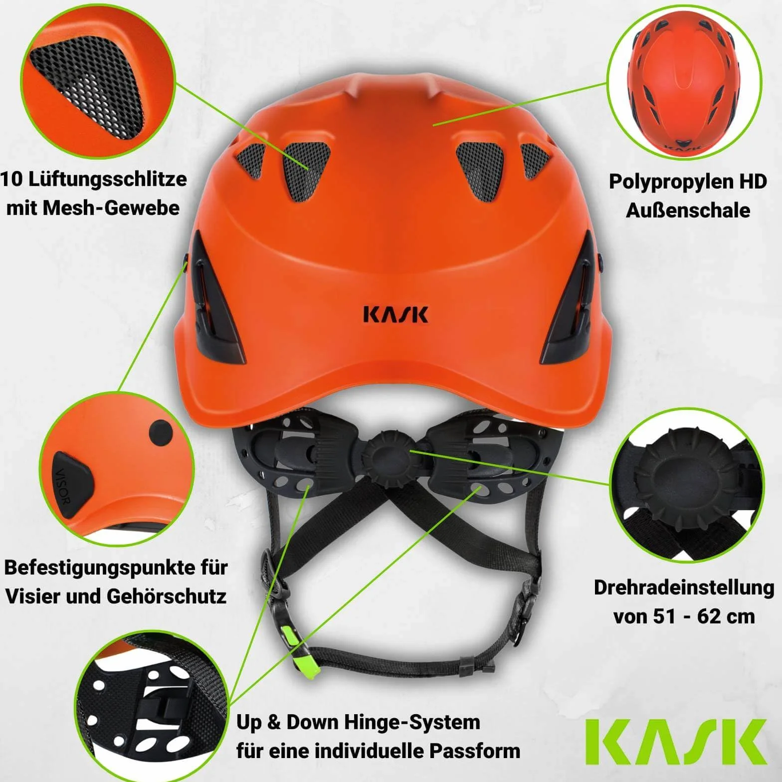 Superplasma PL EN 12492 kask przeciwupadkowy ANTHRACITE