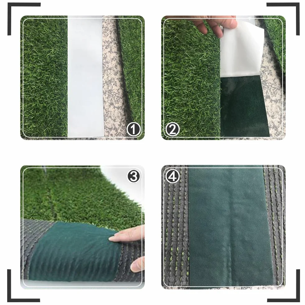 Taśma klejąca ze sztucznej trawy 5 cm x 5 m samoprzylepna do ogrodu zielona
