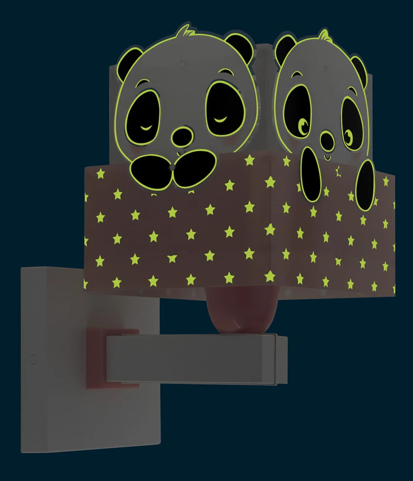 Dziecięcy kinkiet Dalber Pink Panda