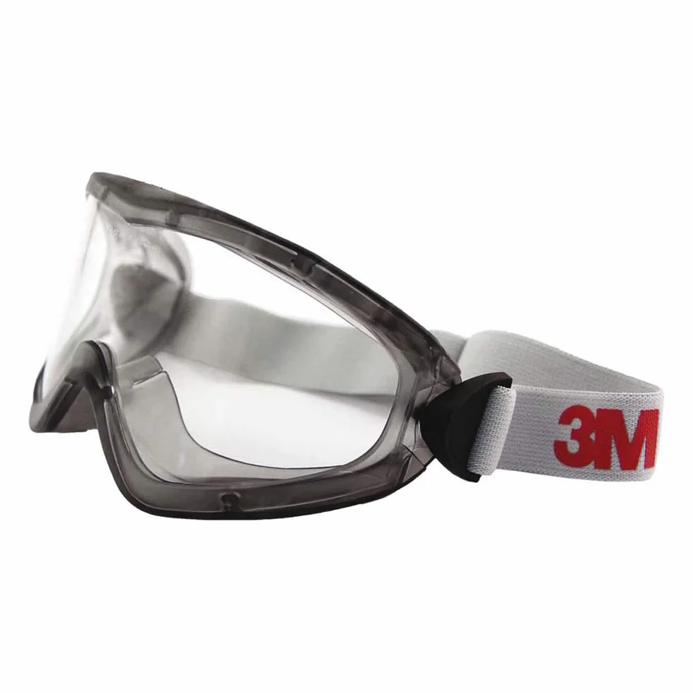 3M Seria 2890 gogle ochronne bezbarwne szara oprawka przezroczyste szare