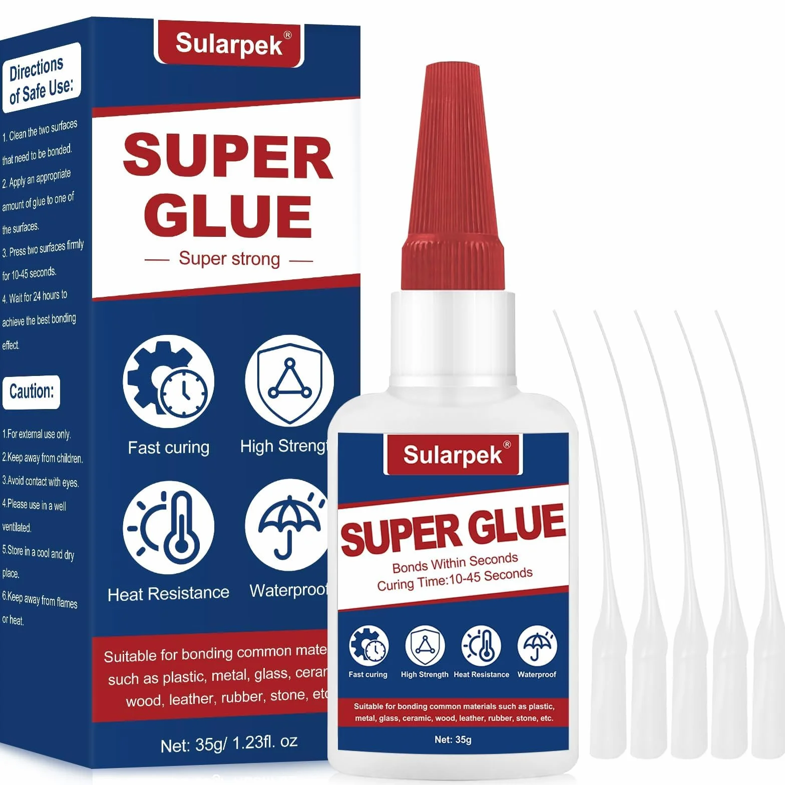 Klej błyskawiczny 35 g, wodoodporny, super klej do plastiku, szkła, drewna, metalu