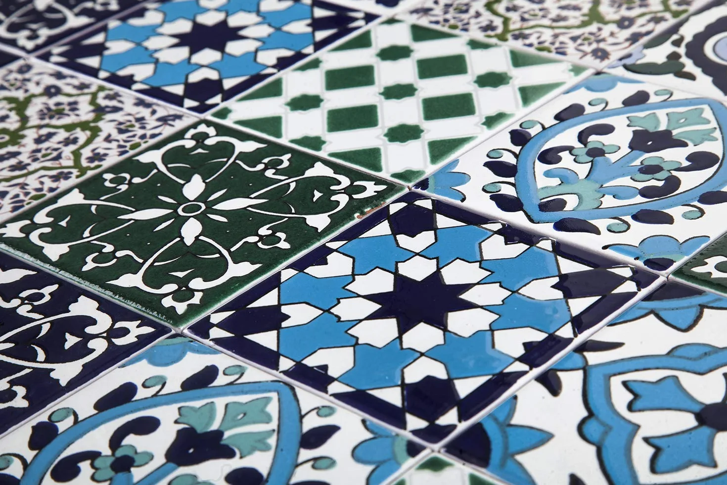 Muhit Ceramiczne Płytki Mozaikowe Orientalne Marokańskie 10x10 cm do Łazienki Kuchni Tarasu