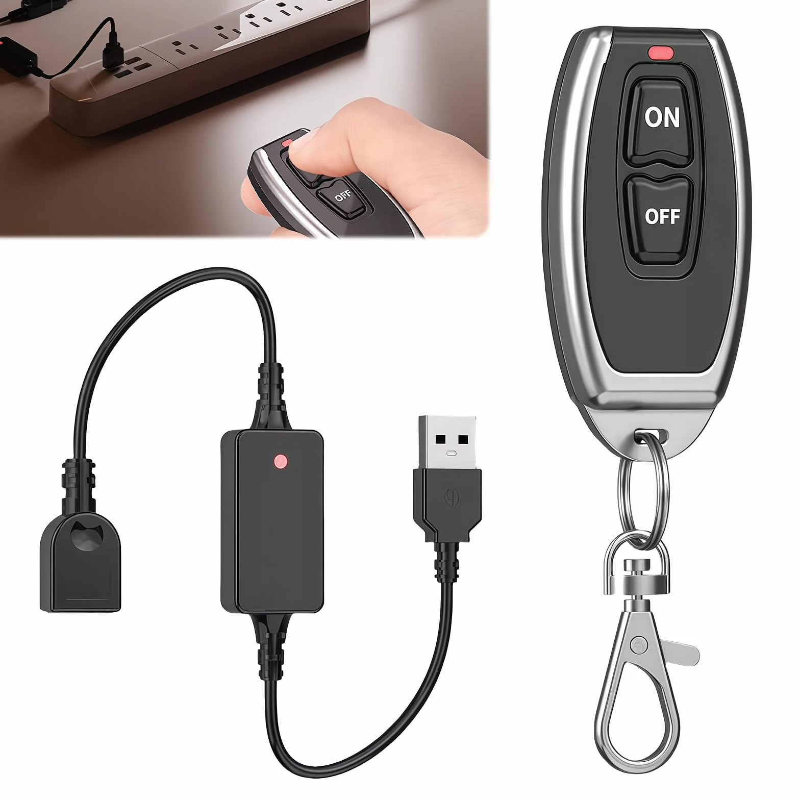 Pilot zdalnego sterowania USB 5V bezprzewodowy przełącznik do listwy świetlnej LED