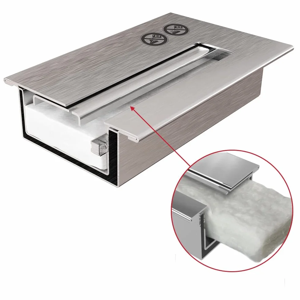 GRINADA® Gąbka ceramiczna do kominka bioetanolowego 30 x 10 x 2,5 cm