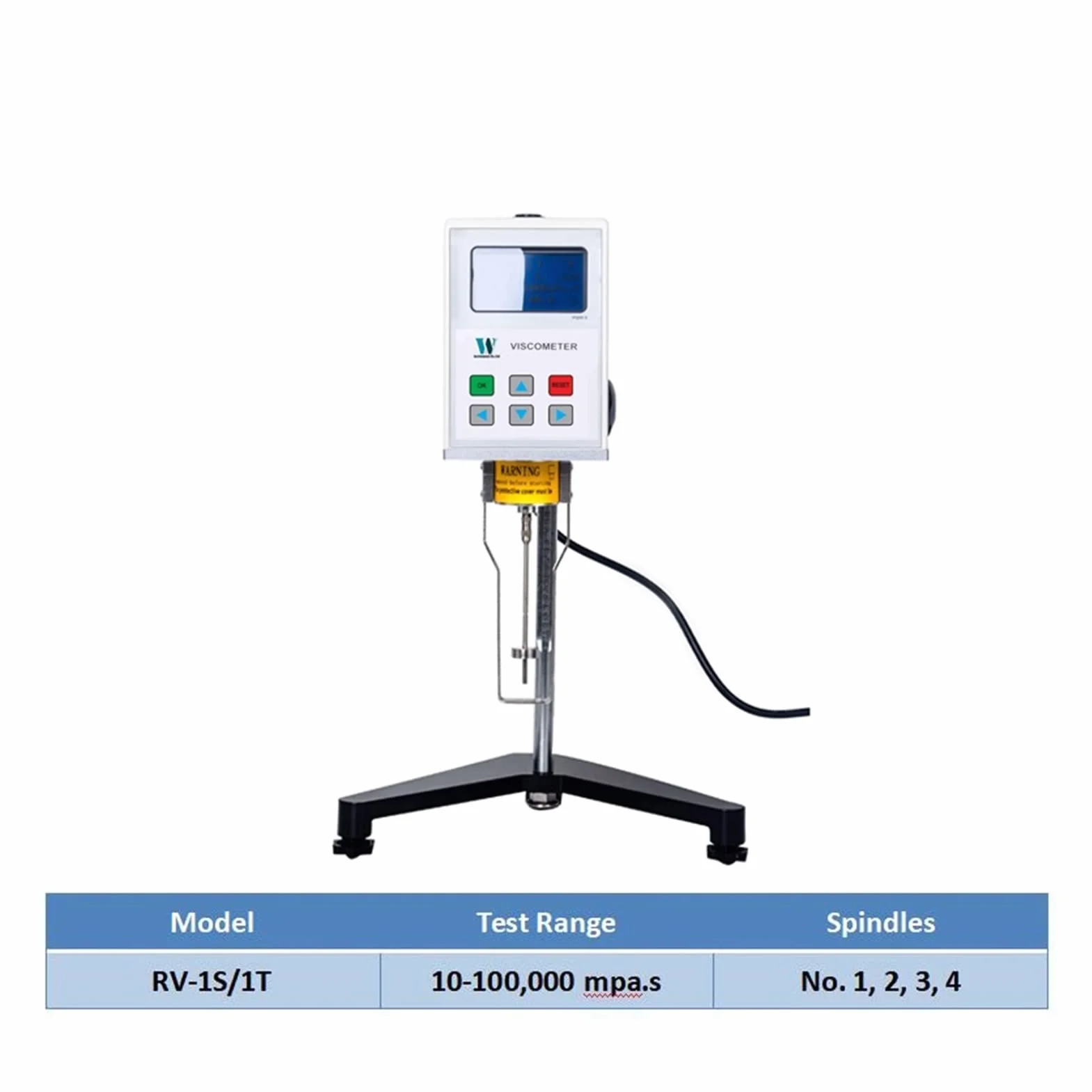Wiskozymetr Cyfrowy Obrotowy 1-2 000 000 mPa·s/Cps Tester Lepkości Laboratoryjny