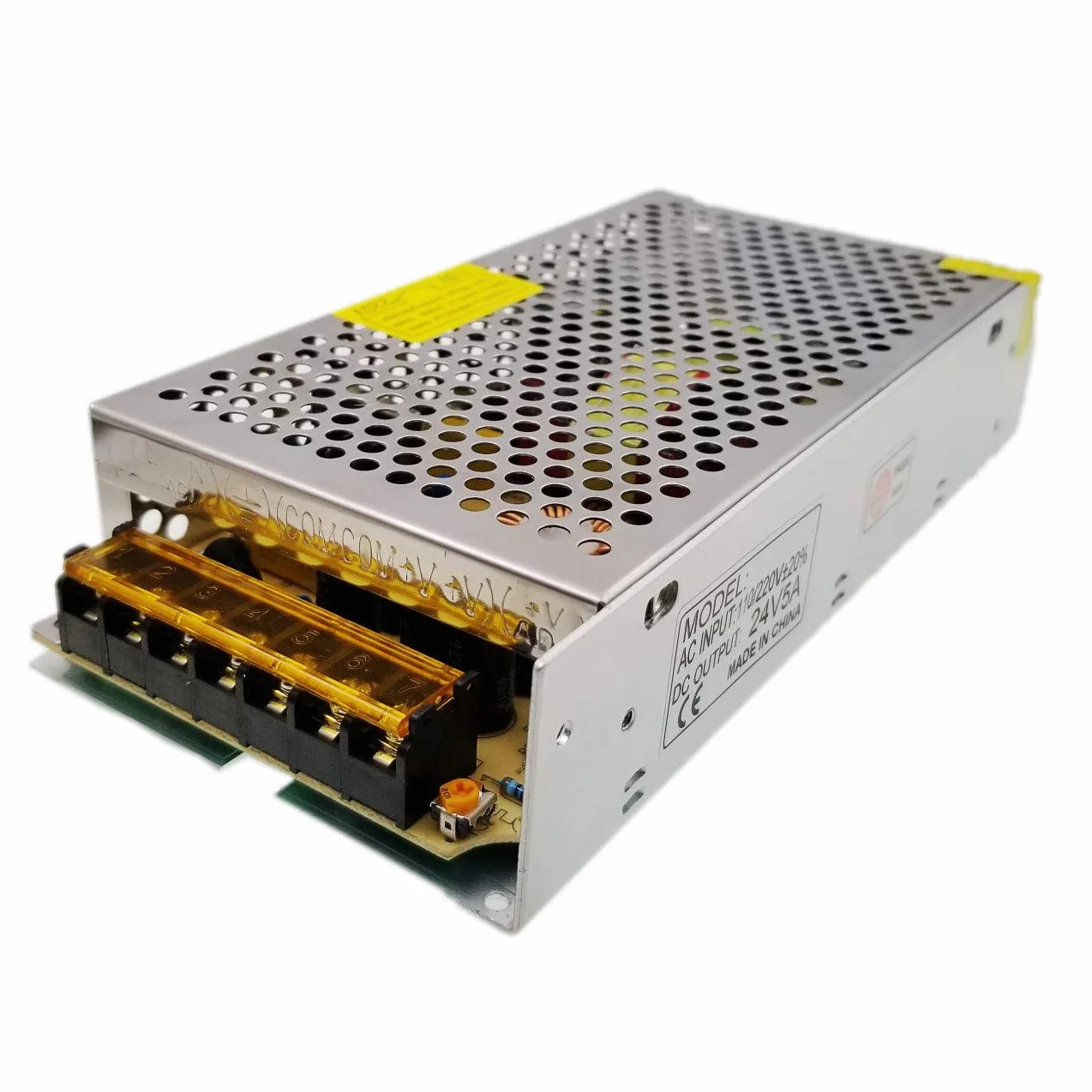 JZK Zasilacz LED DC 24 V 5 A 120 W, AC 100-240 V na DC 24 V, do taśmy LED i drukarki 3D
